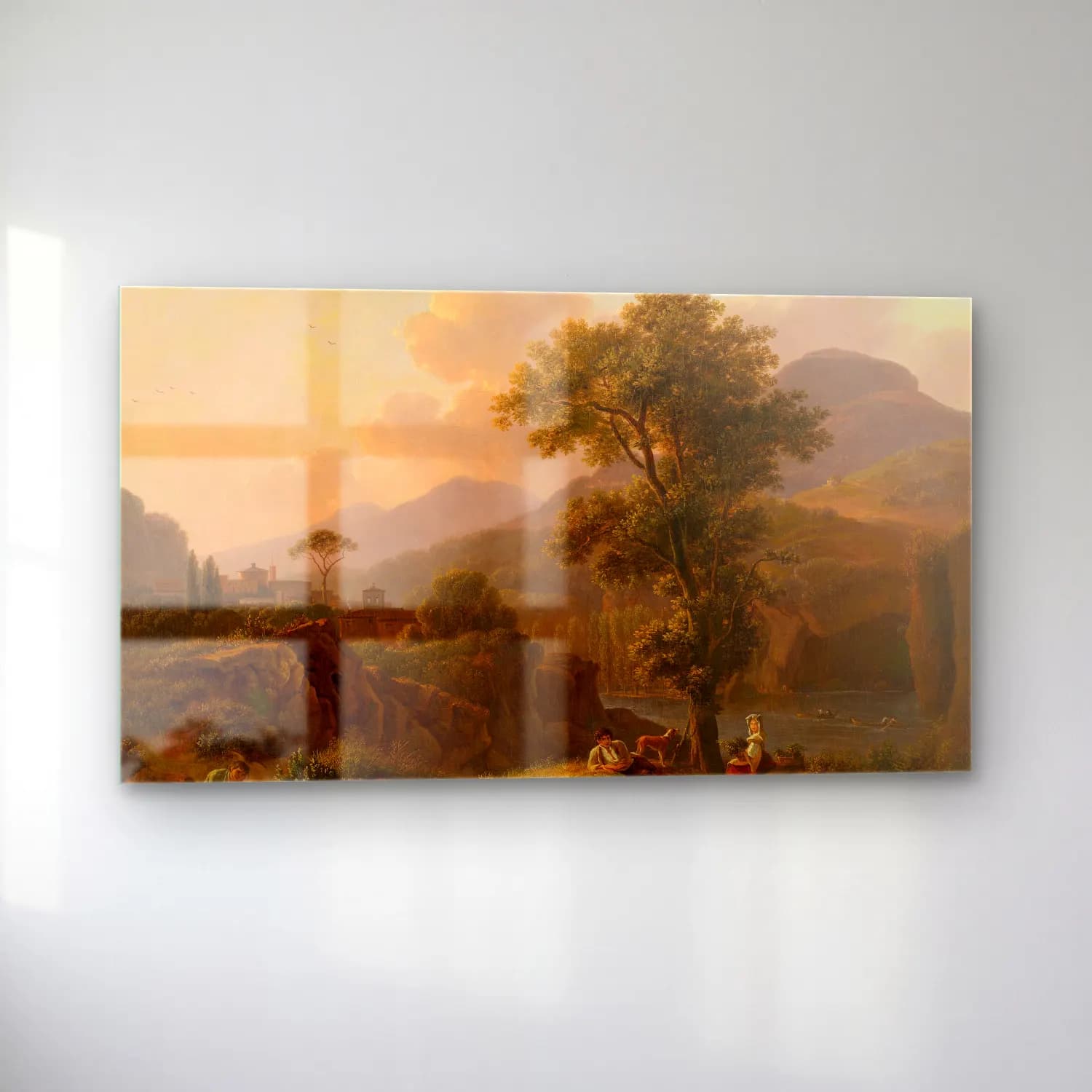 Simon Denis – Italian Landscape cam tablo — sol açıdan görünüm