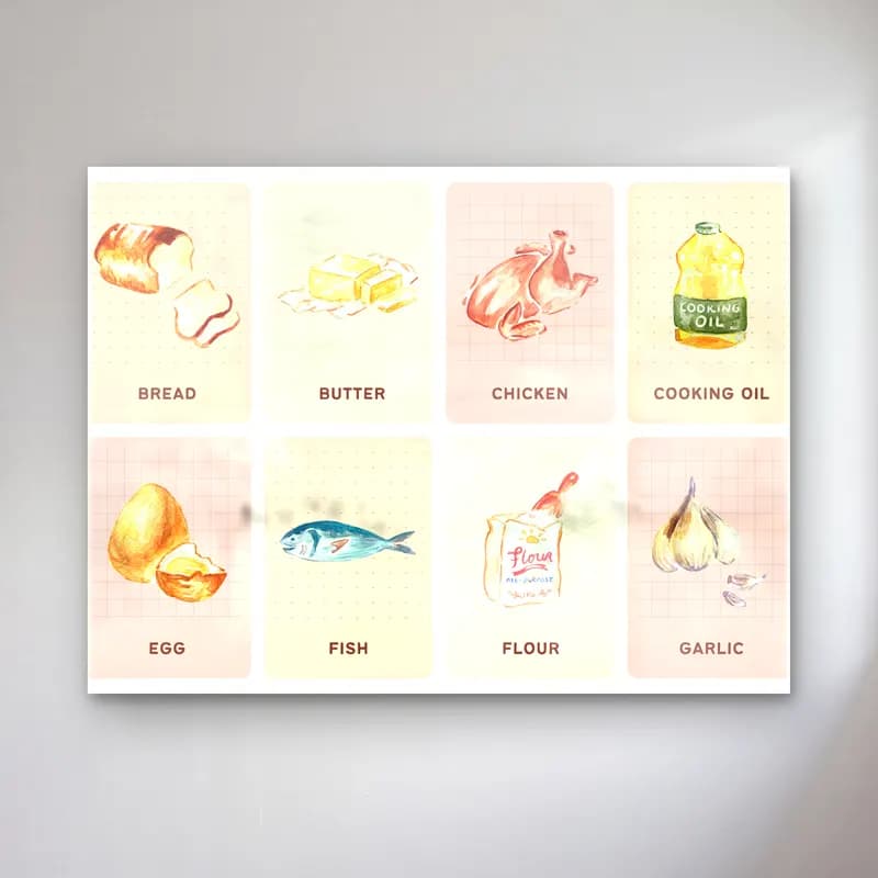 Pastel Makarna No. 6 cam tablo — Pastel Makarna No. 6 — pastel makarna