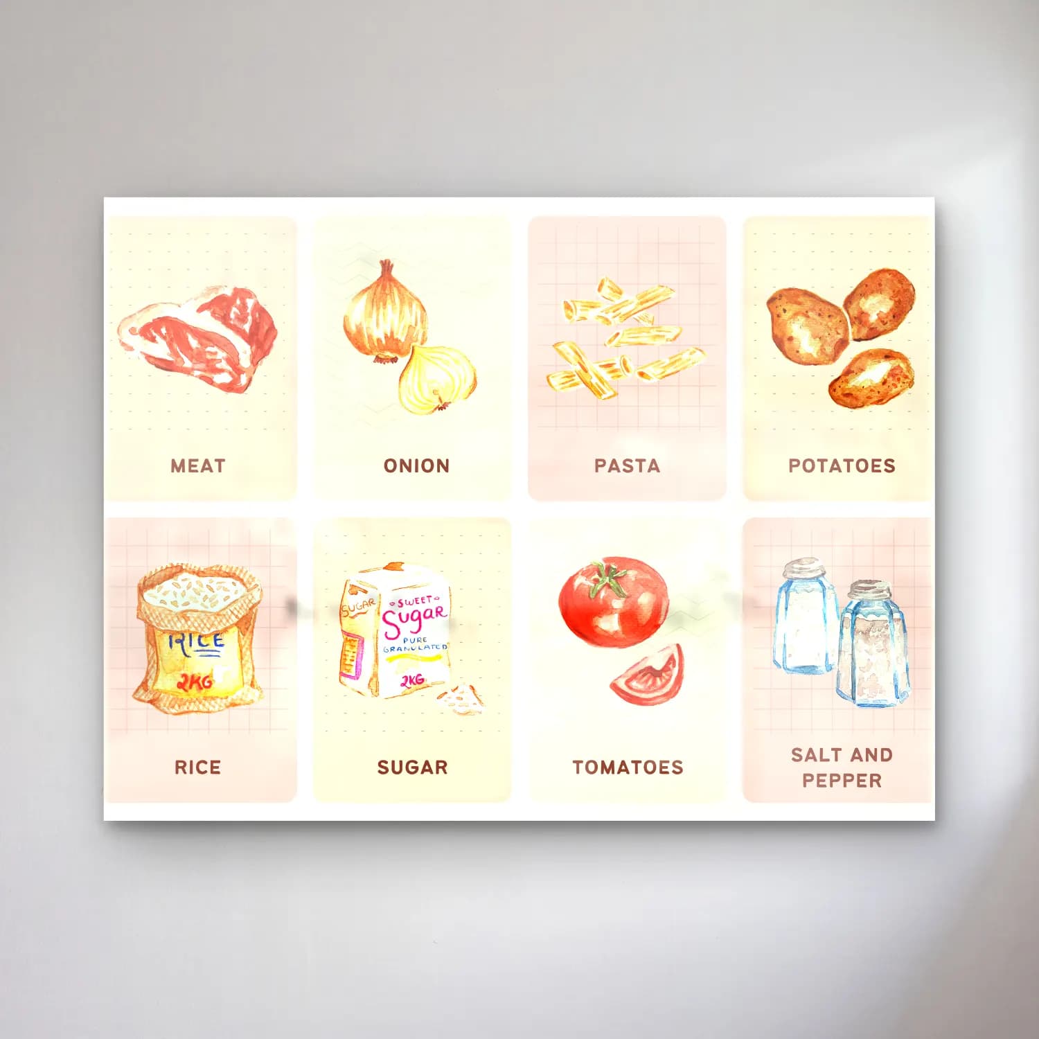 Pastel Makarna No. 7 cam tablo — Pastel Makarna No. 7 — pastel makarna