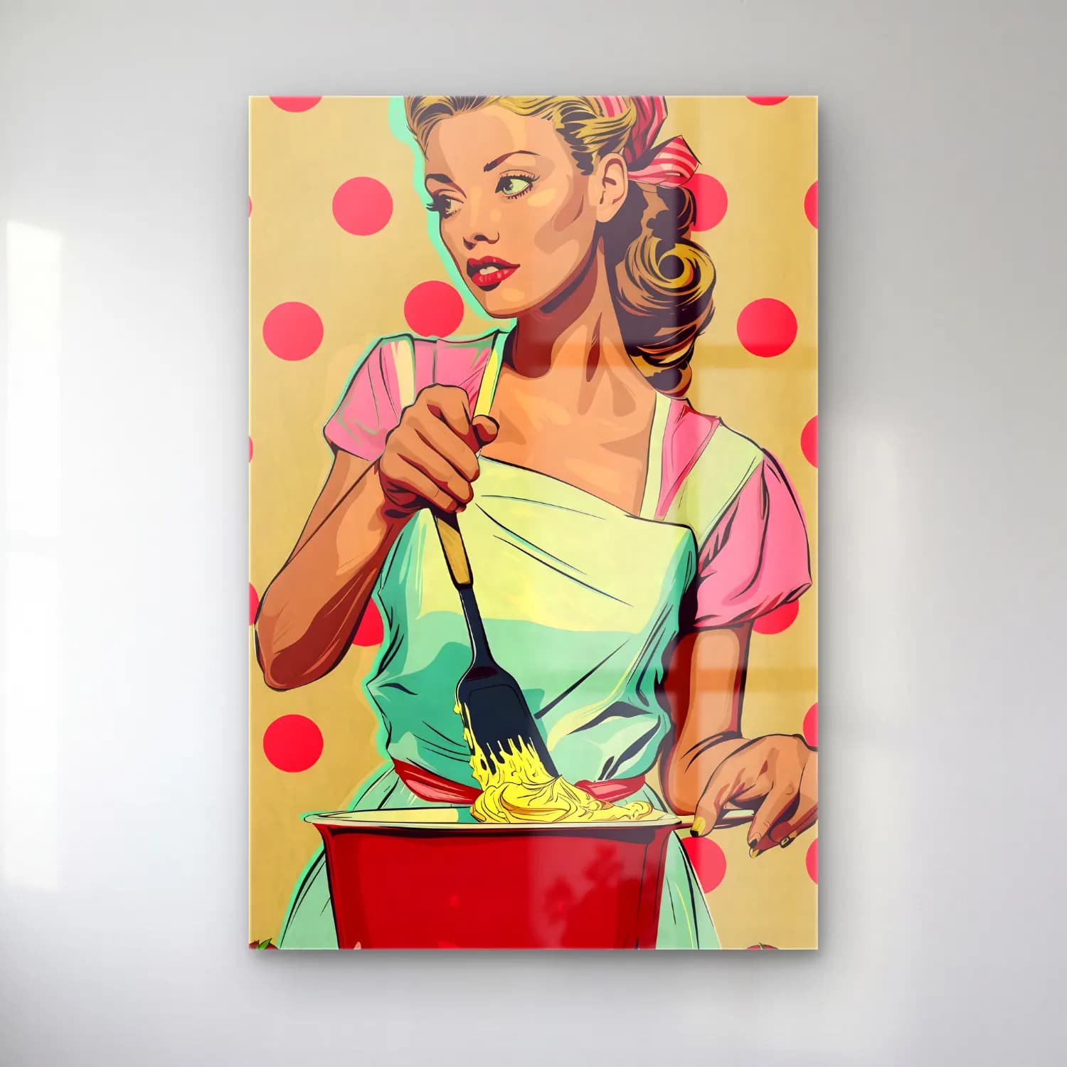 Pop Art Makarna No. 4 cam tablo — Pop Art Makarna No. 4 — pop art makarna