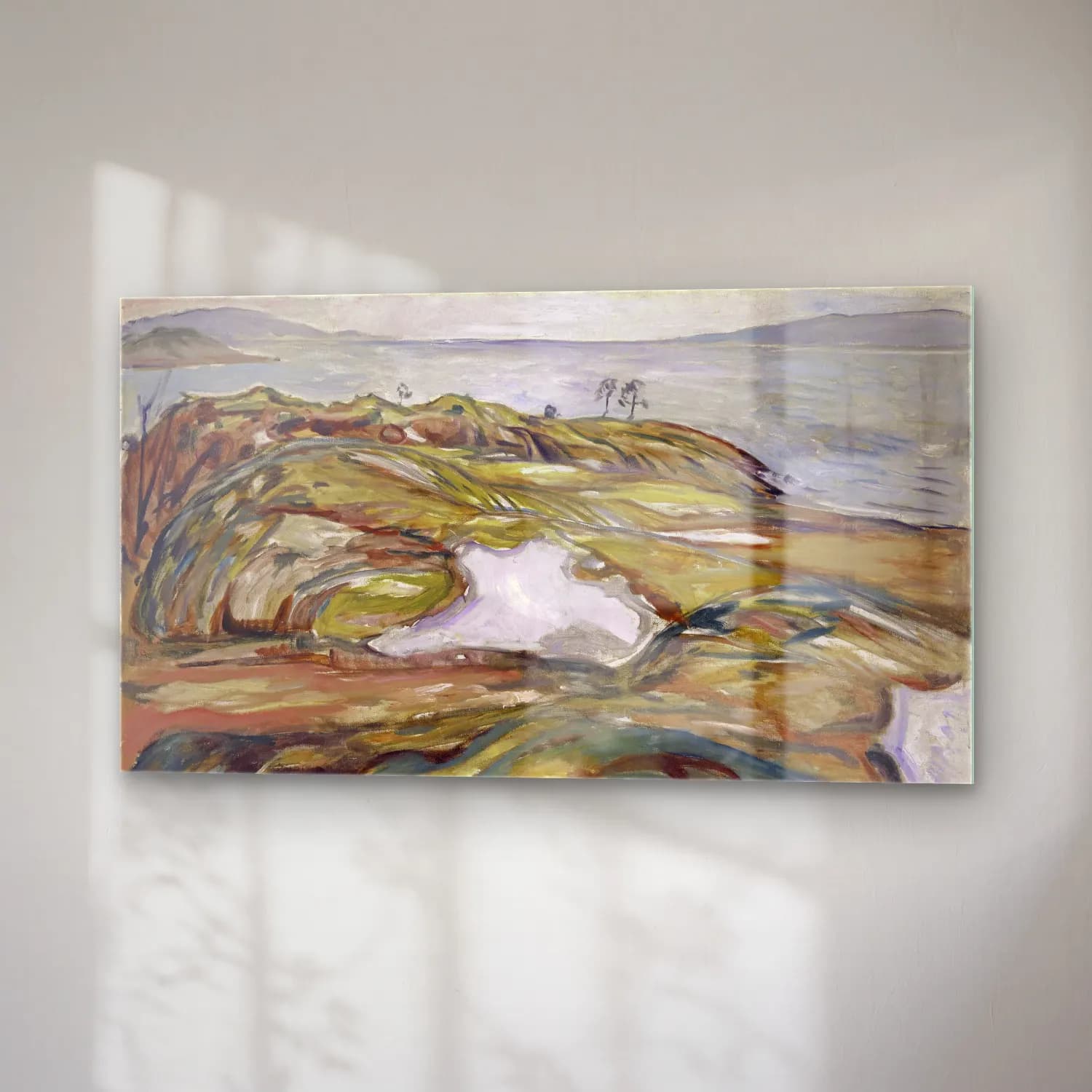 Edvard Munch – Coastal Landscape cam tablo — sağ açıdan görünüm