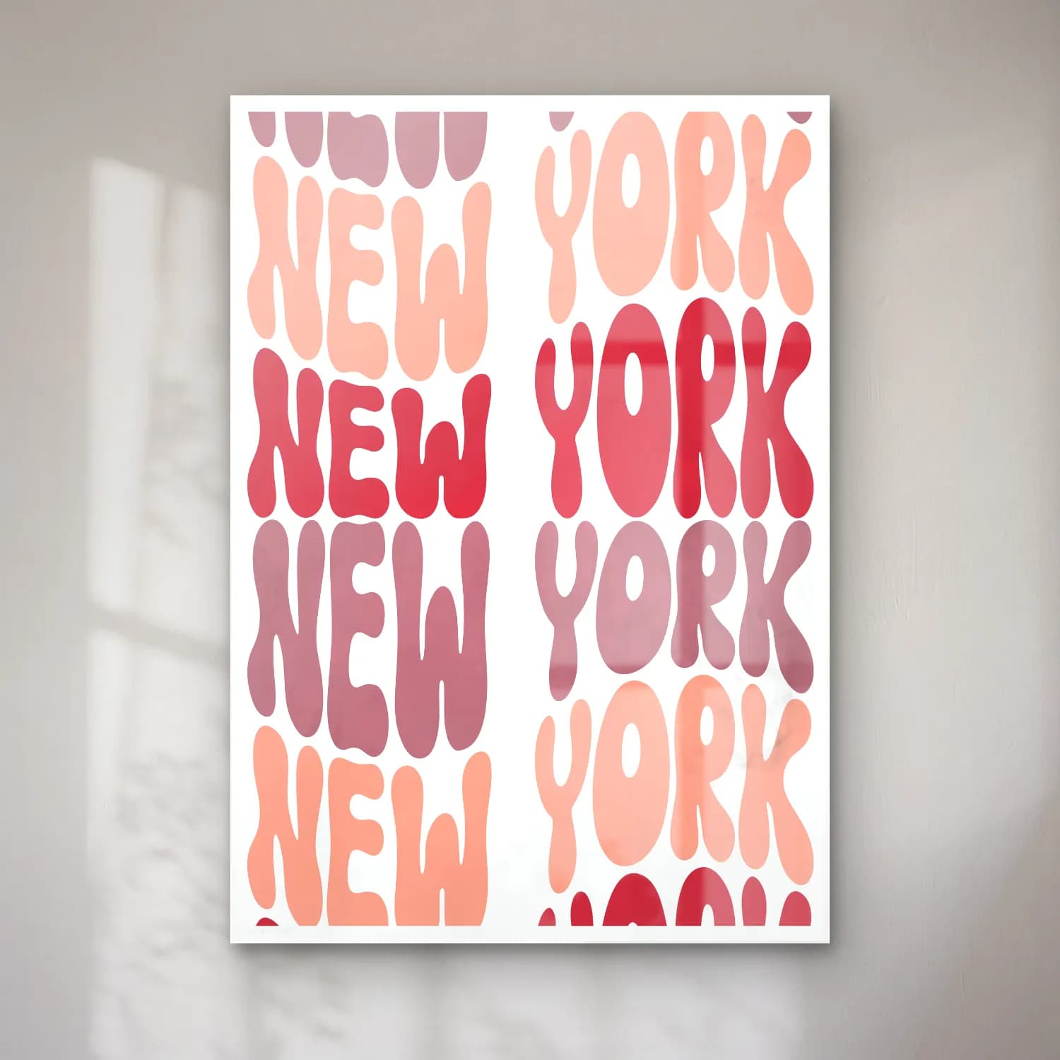 Retro New York Silüeti cam tablo — Retro New York Silüeti — retro new york silüeti