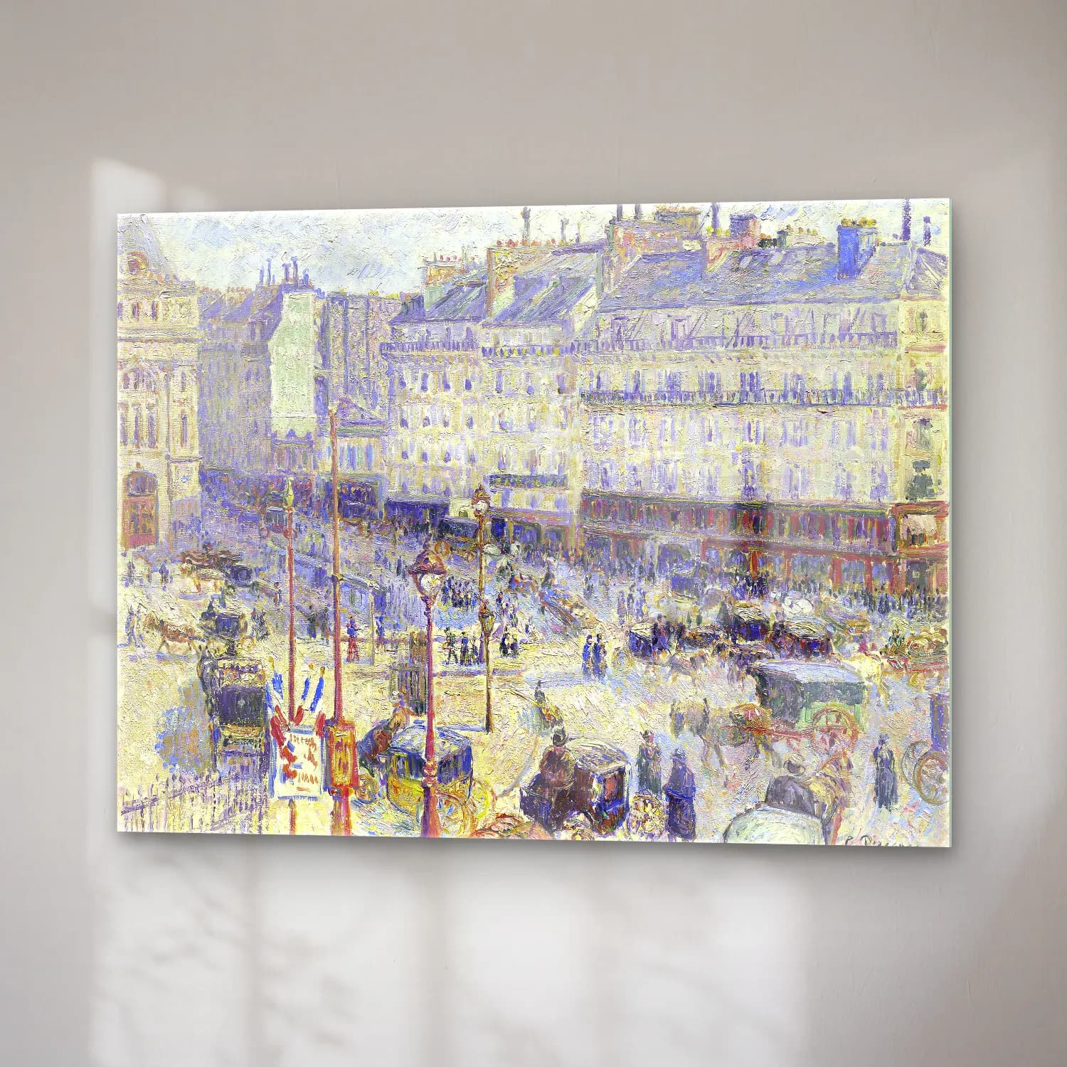 Camille Pissarro – The Place du Havre, Paris cam tablo — sağ açıdan görünüm