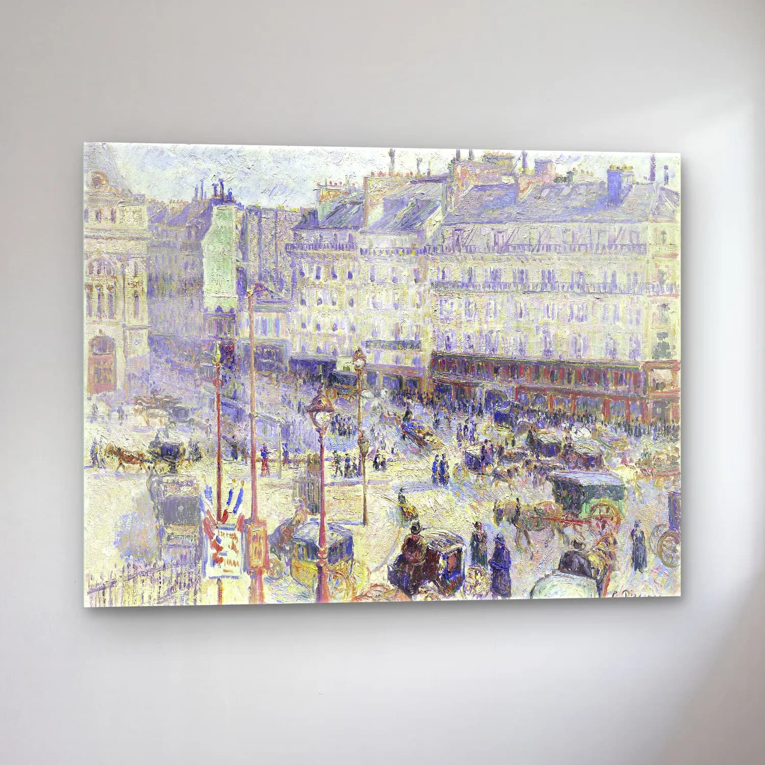 Camille Pissarro – The Place du Havre, Paris cam tablo — sol açıdan görünüm