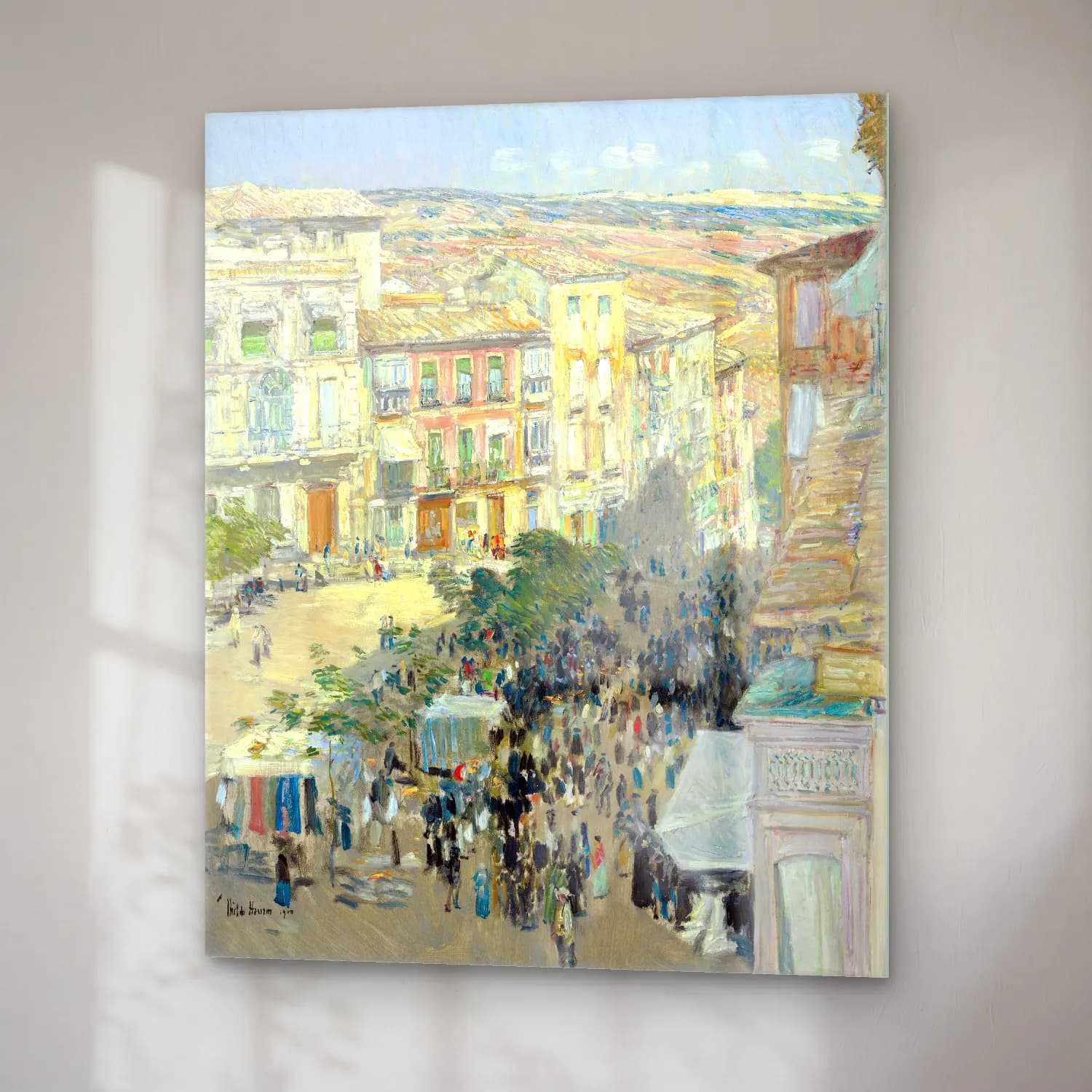 Frederick Childe Hassam – View of a Southern French City cam tablo — sağ açıdan görünüm