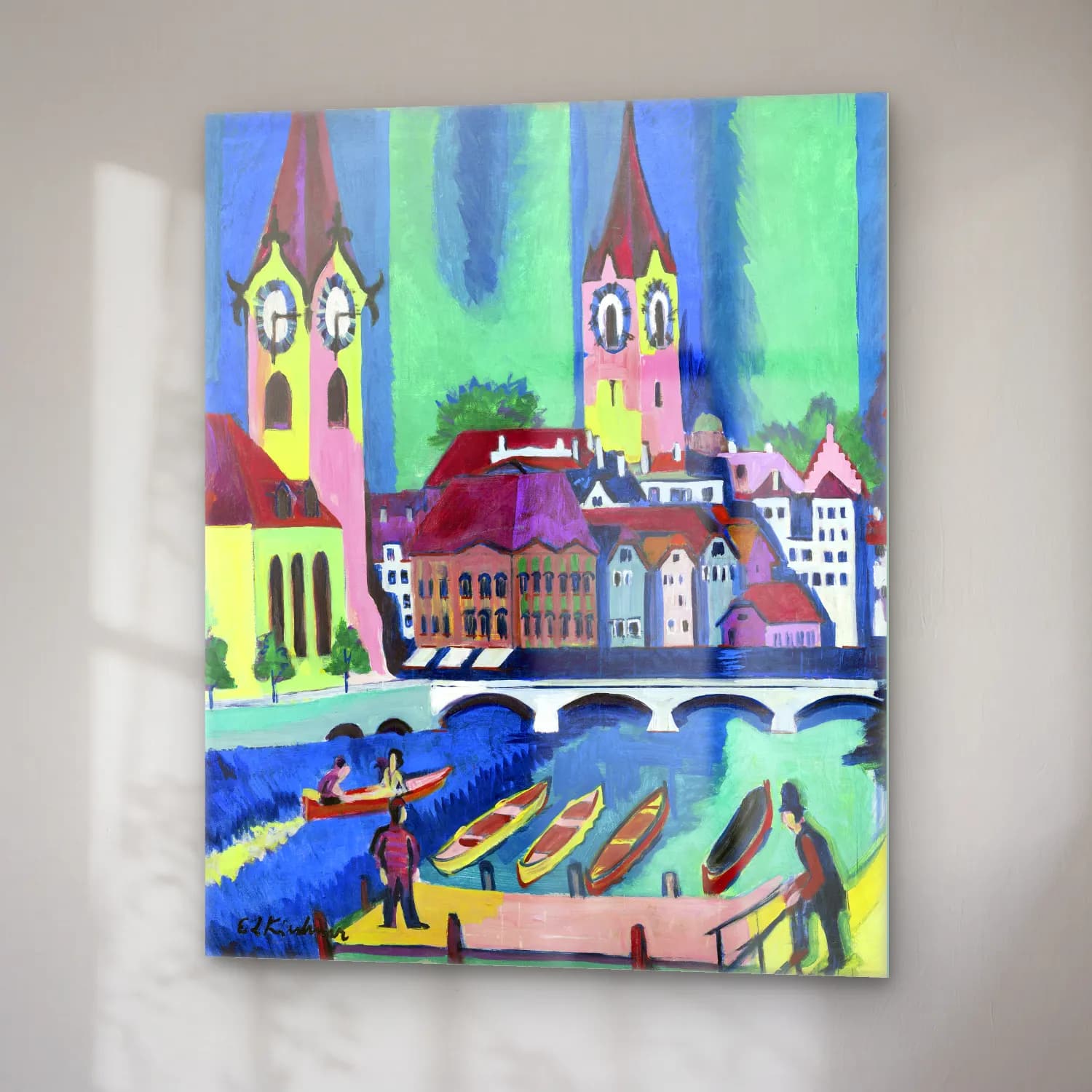 Ludwig Kirchner – Zurich Ernst cam tablo — sağ açıdan görünüm