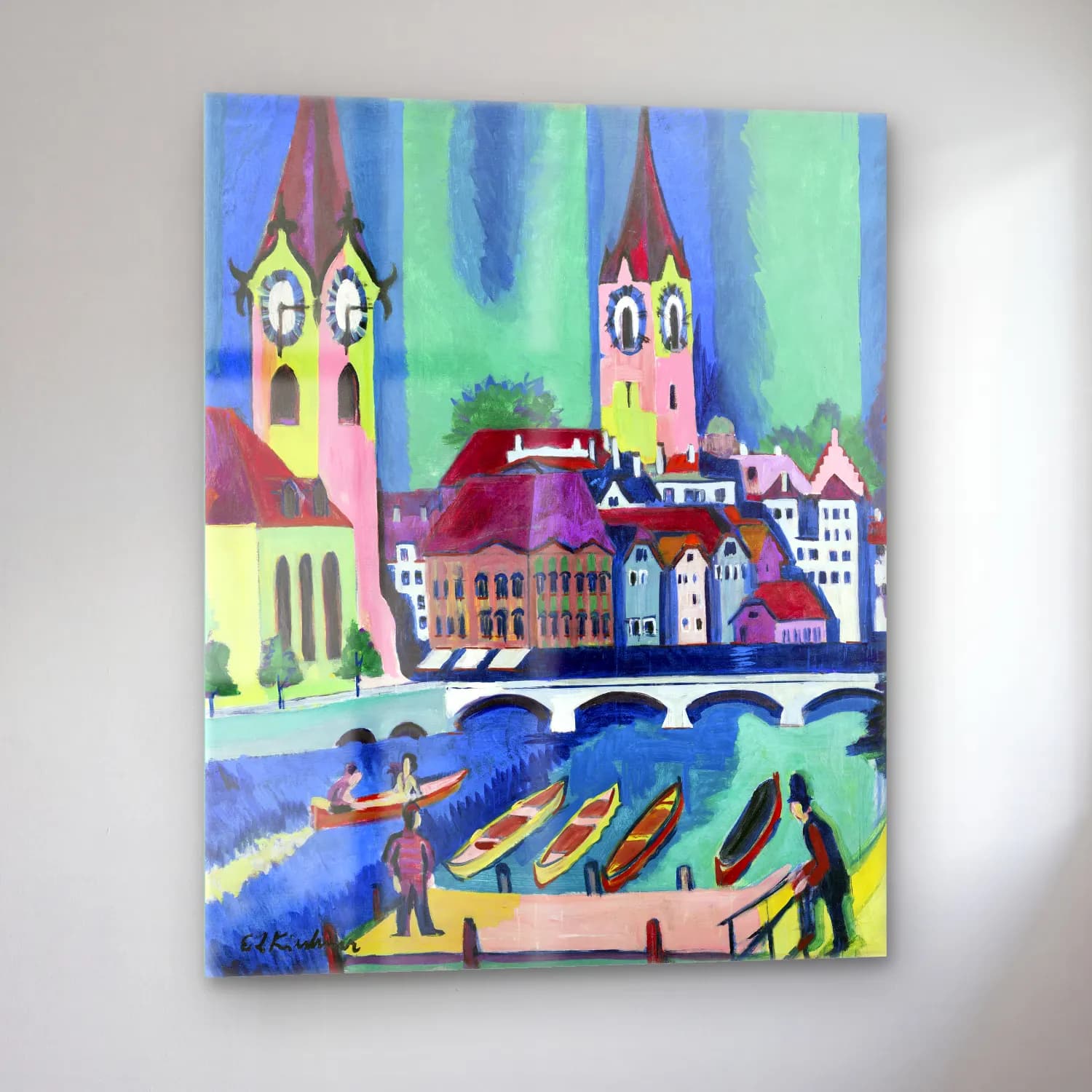 Ludwig Kirchner – Zurich Ernst cam tablo — sol açıdan görünüm