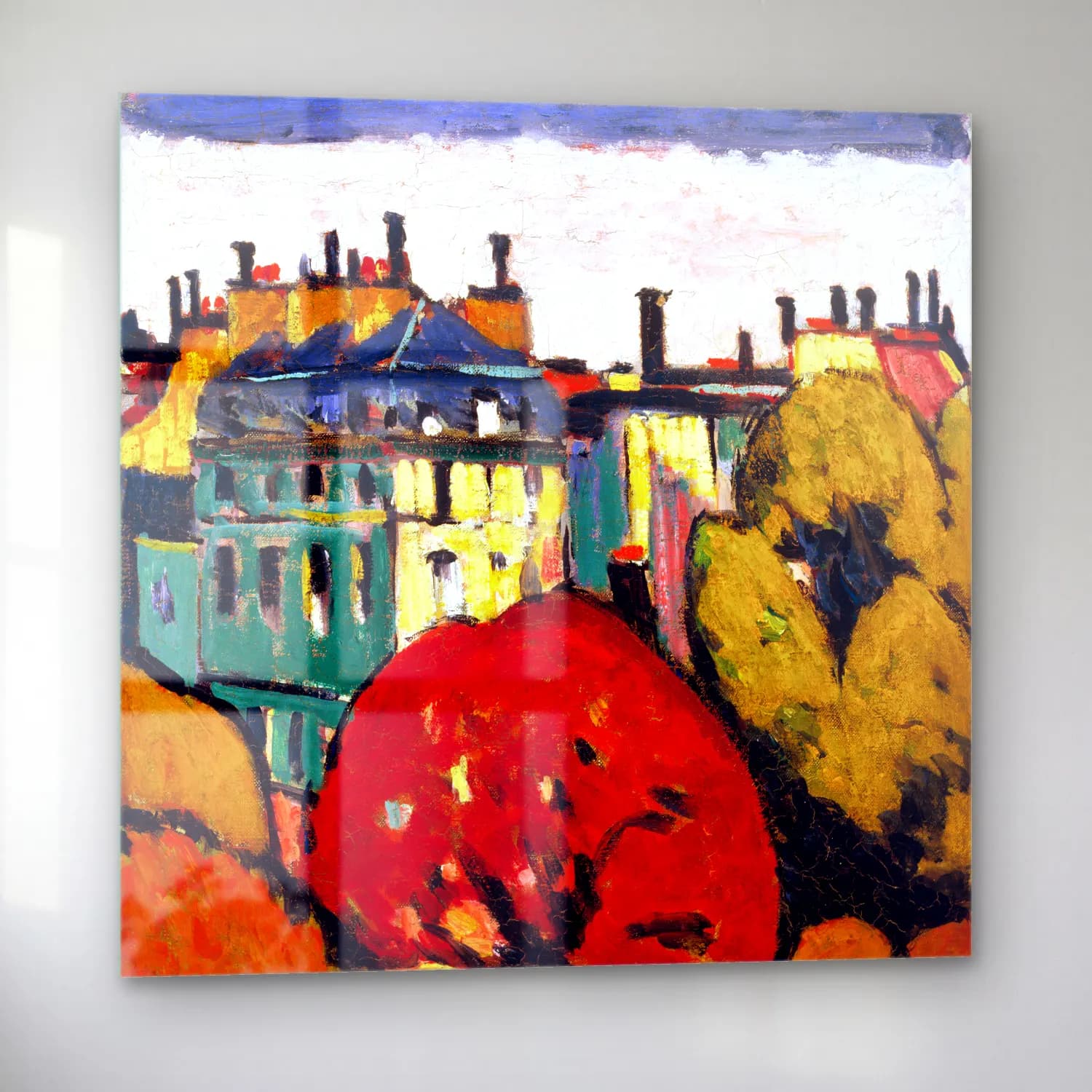 Lyman Sayen – Landscape, Paris Henry cam tablo — sol açıdan görünüm