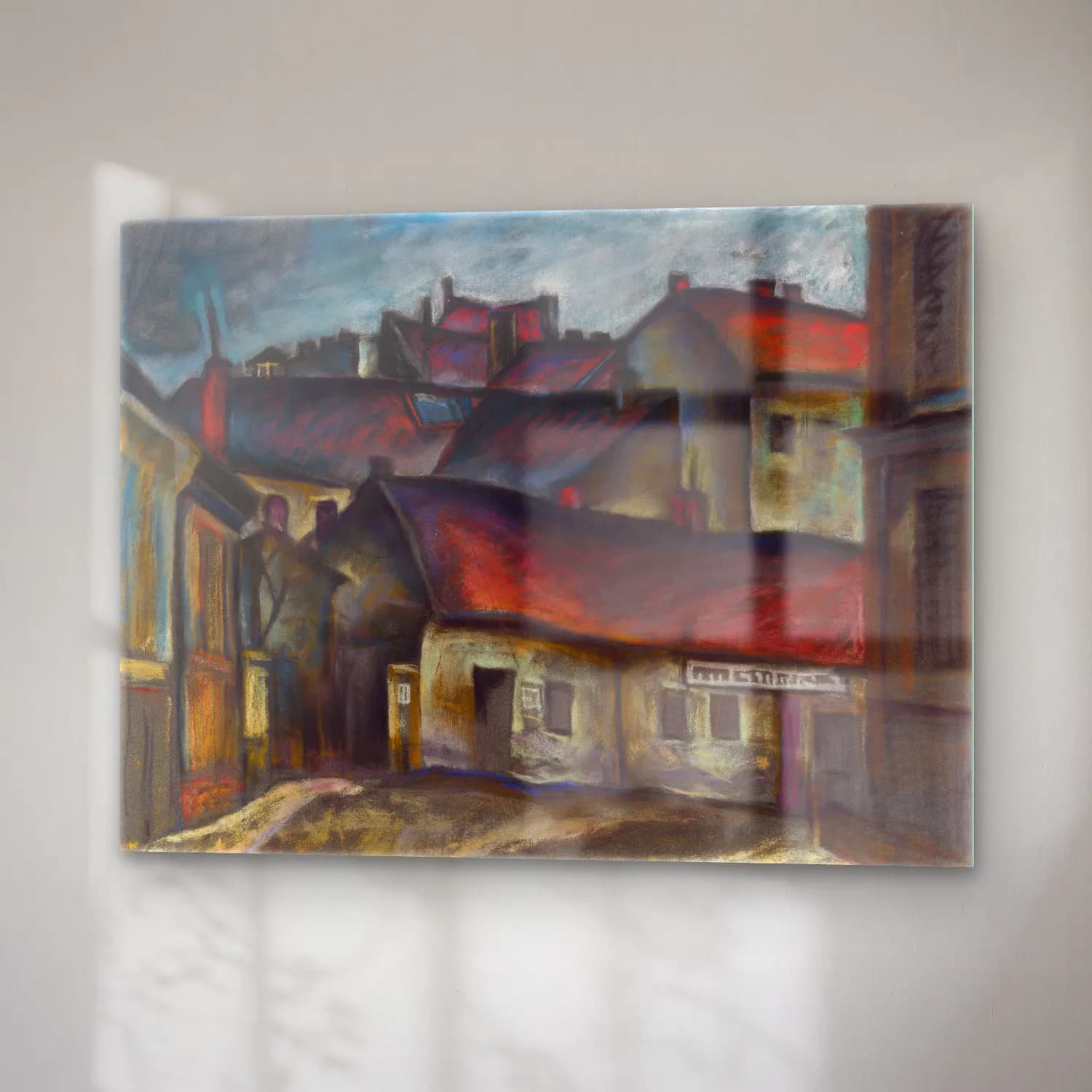 Konštantín Bauer – The outskirts of the city cam tablo — sağ açıdan görünüm