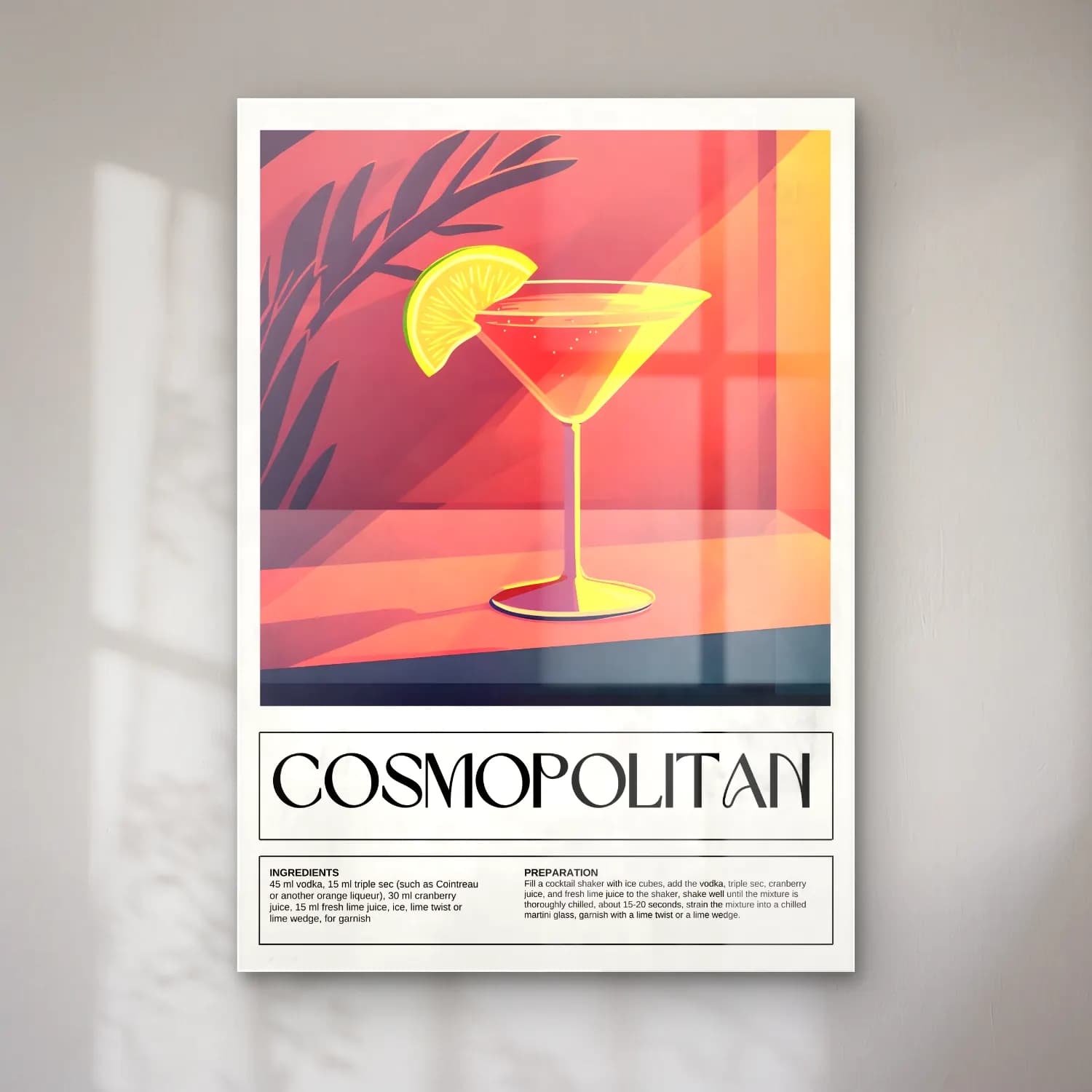 Vintage Poster Kokteyl No. 17 cam tablo — Vintage Poster Kokteyl No. 17 — vintage poster kokteyl