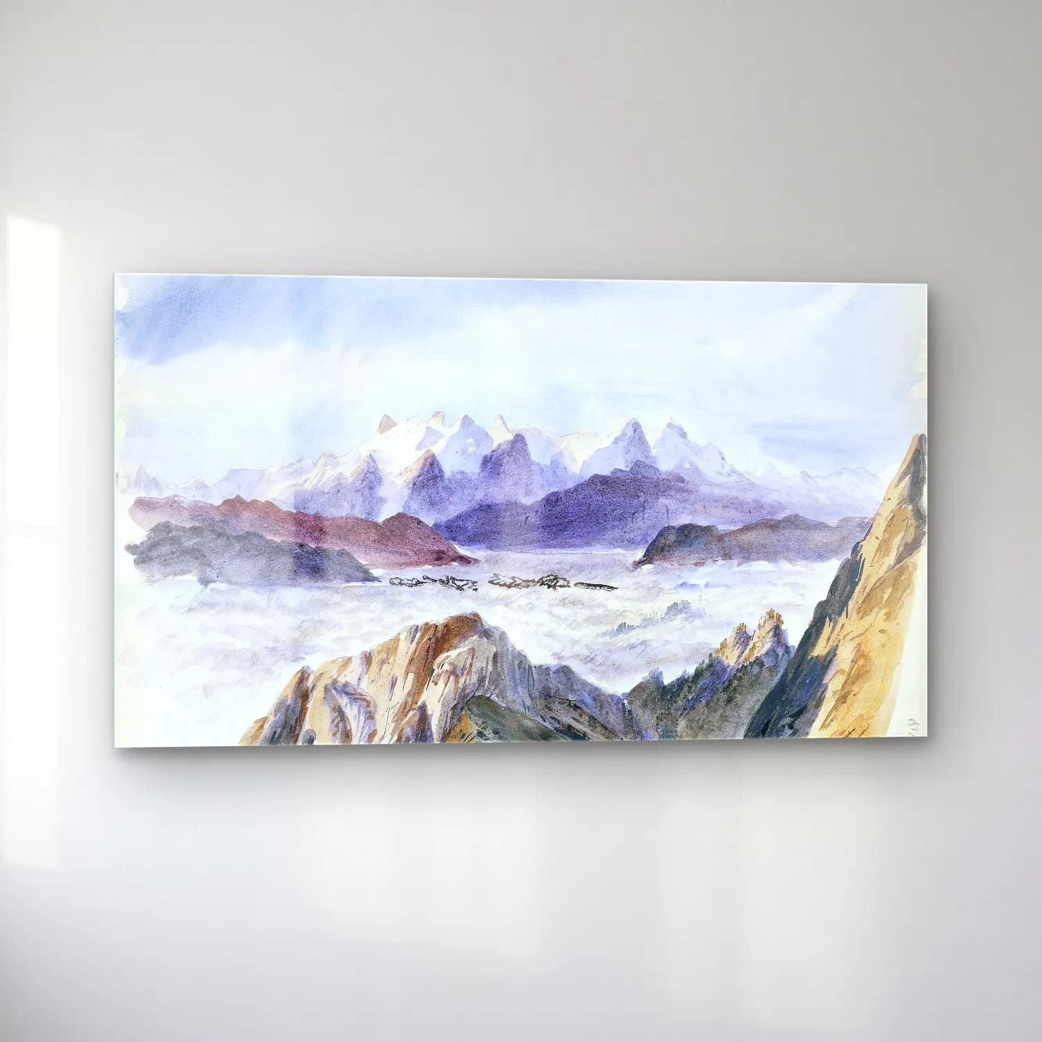 John Singer Sargent – Iselle from Mount Pilatus from Splendid Mountain… cam tablo — sol açıdan görünüm