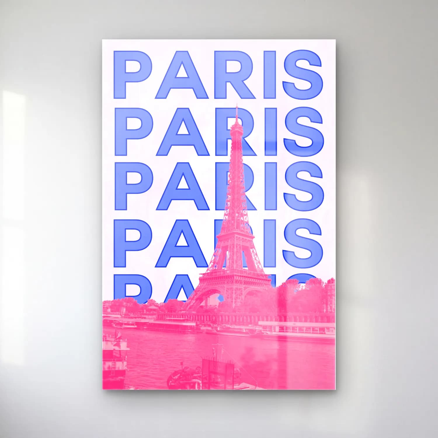 Pastel Paris ve Eyfel Kulesi No. 6 cam tablo — Pastel Paris ve Eyfel Kulesi No. 6 — pastel paris ve eyfel kulesi