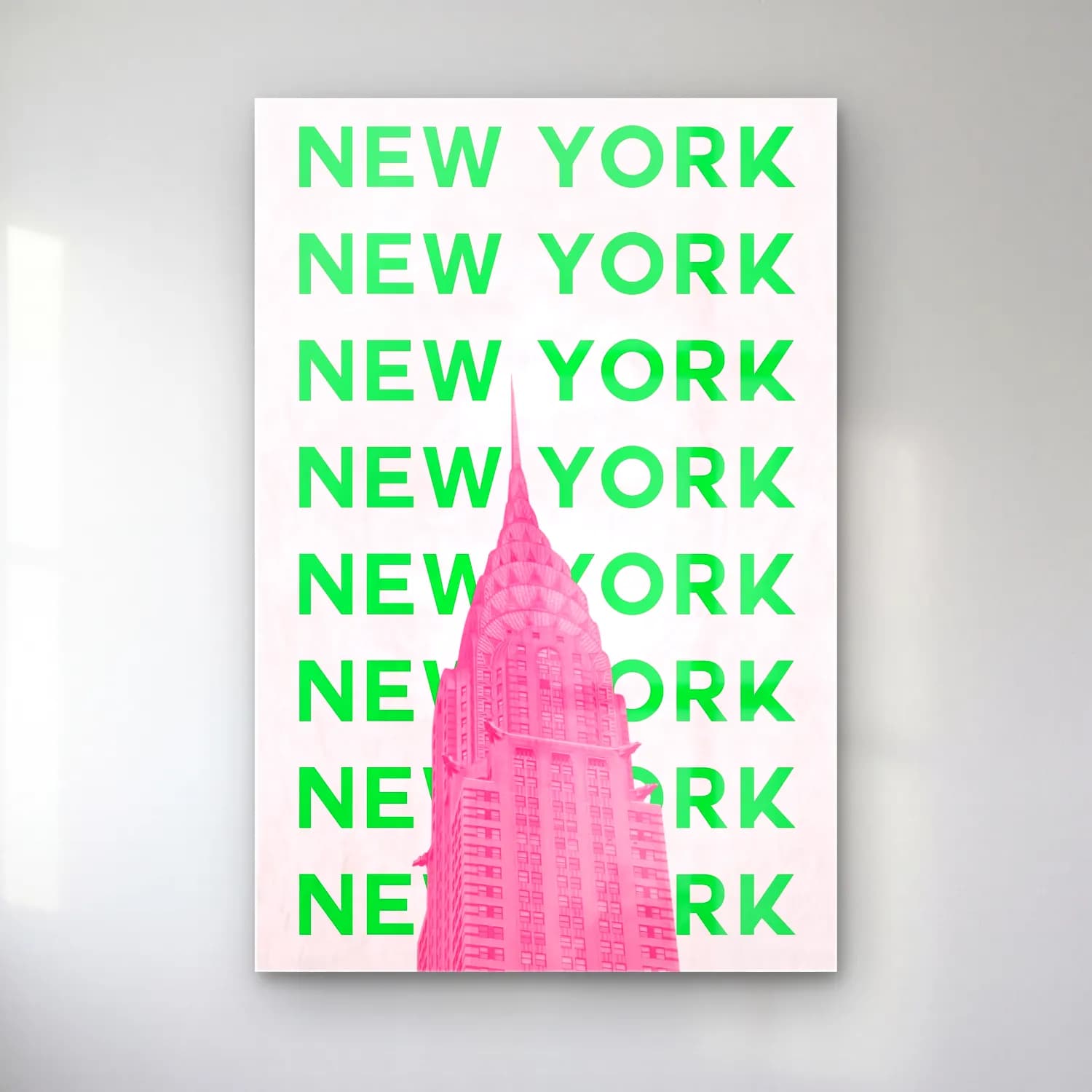 Pastel New York Silüeti No. 2 cam tablo — Pastel New York Silüeti No. 2 — pastel new york silüeti