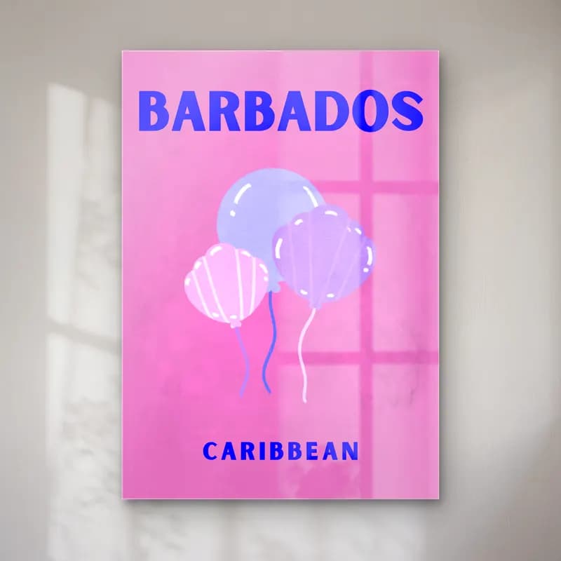 Bauhaus Sıcak Hava Balonu – Pembe Tonlar cam tablo — Bauhaus Sıcak Hava Balonu – Pembe Tonlar — bauhaus sıcak hava balonu