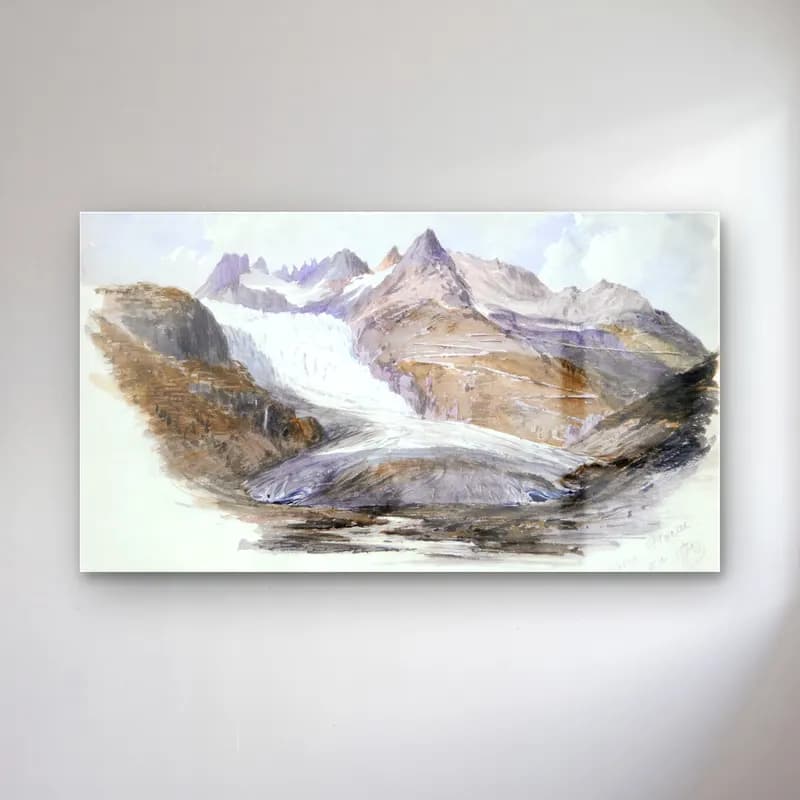 John Singer Sargent – Splendid Mountain Watercolours cam tablo — John Singer Sargent – Splendid Mountain Watercolours — suluboya dağ manzarası