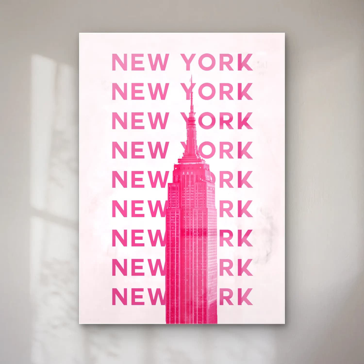 Pastel New York Silüeti No. 3 cam tablo — Pastel New York Silüeti No. 3 — pastel new york silüeti