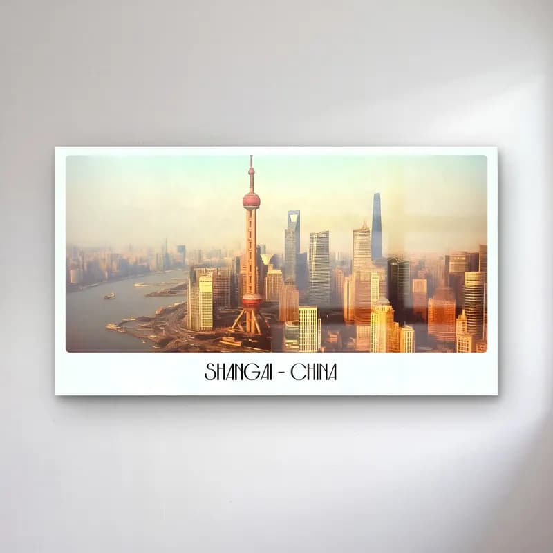 Pastel Japon Şehri – Pastel Tonlar cam tablo — Pastel Japon Şehri – Pastel Tonlar — pastel japon şehri