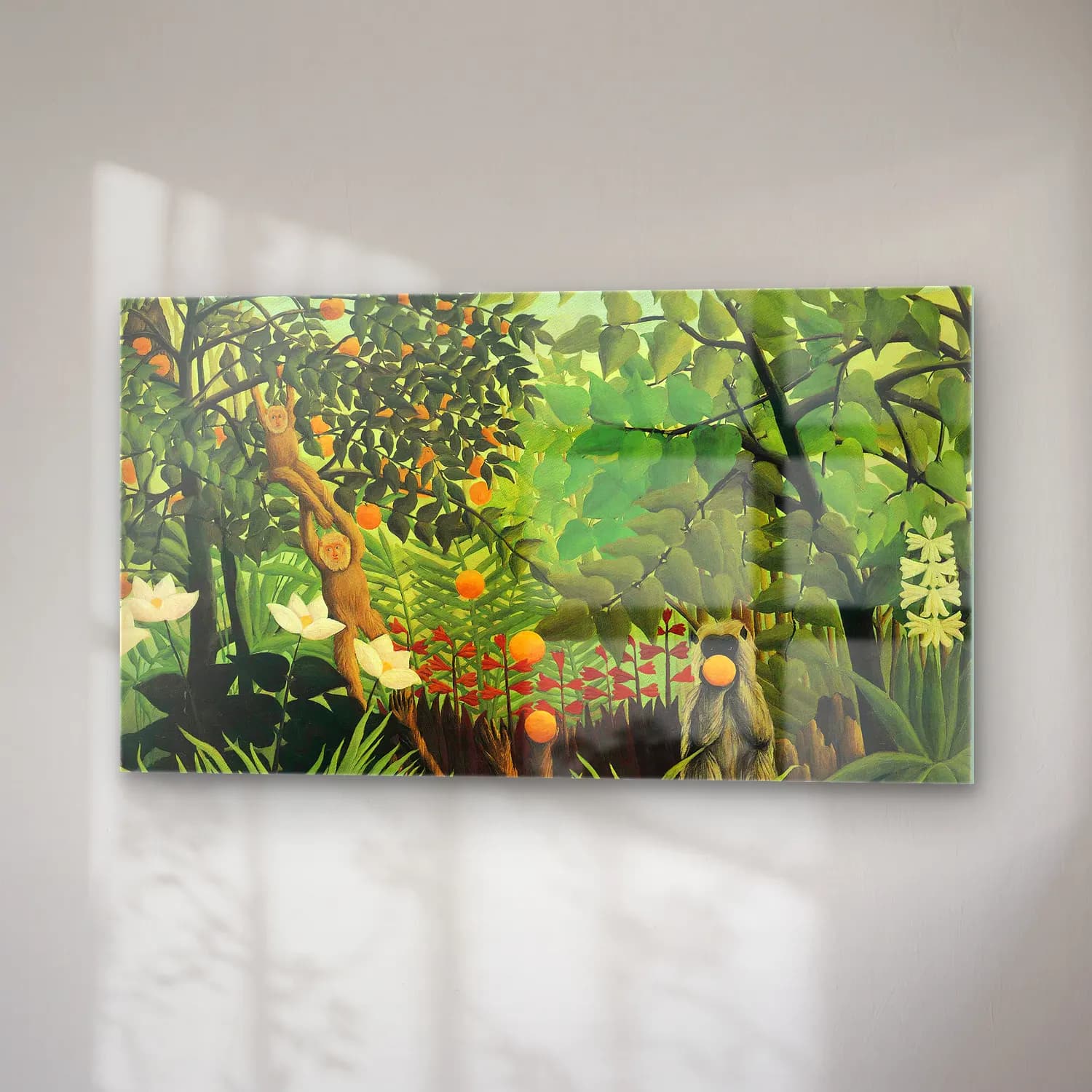 Henri Rousseau – Exotic Landscape cam tablo — sağ açıdan görünüm
