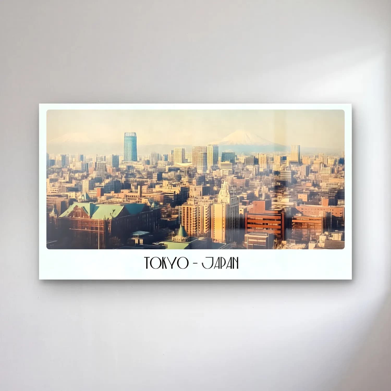 Japon Baskı Japon Şehri No. 45 cam tablo — Japon Baskı Japon Şehri No. 45 — japon baskı japon şehri