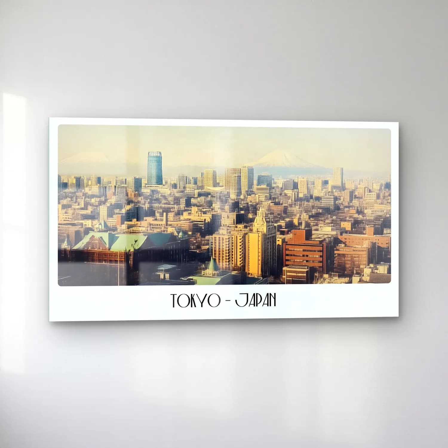Japon Baskı Japon Şehri No. 45 cam tablo — sol açıdan görünüm