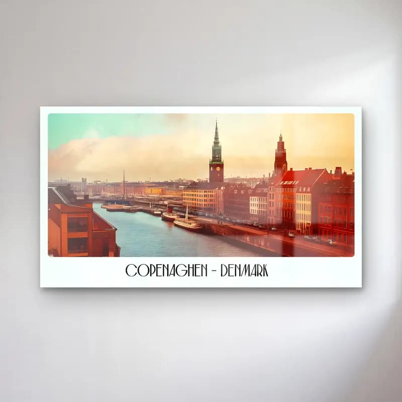Vintage Poster Liman ve Tekneler No. 2 cam tablo — Vintage Poster Liman ve Tekneler No. 2 — vintage poster liman ve tekneler