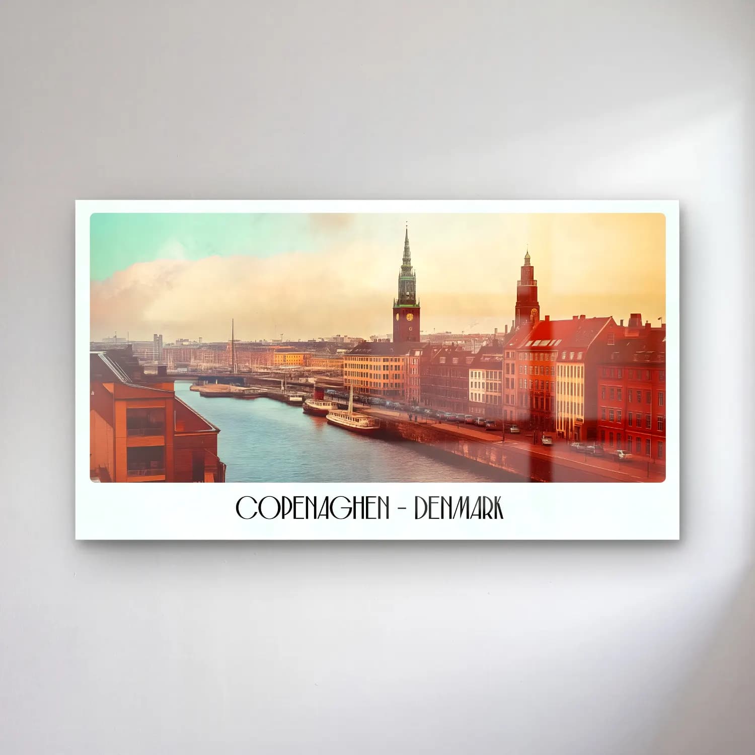 Vintage Poster Liman ve Tekneler No. 2 cam tablo — Vintage Poster Liman ve Tekneler No. 2 — vintage poster liman ve tekneler