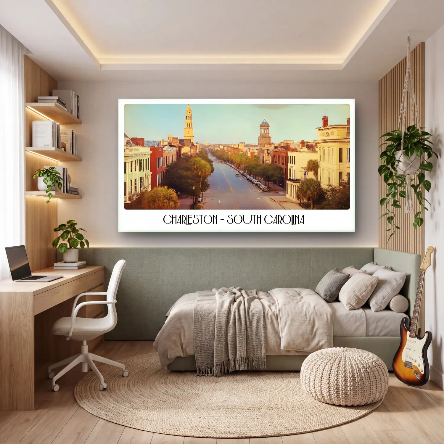 Pastel Katedral – Pastel Tonlar cam tablo — genç odasında
