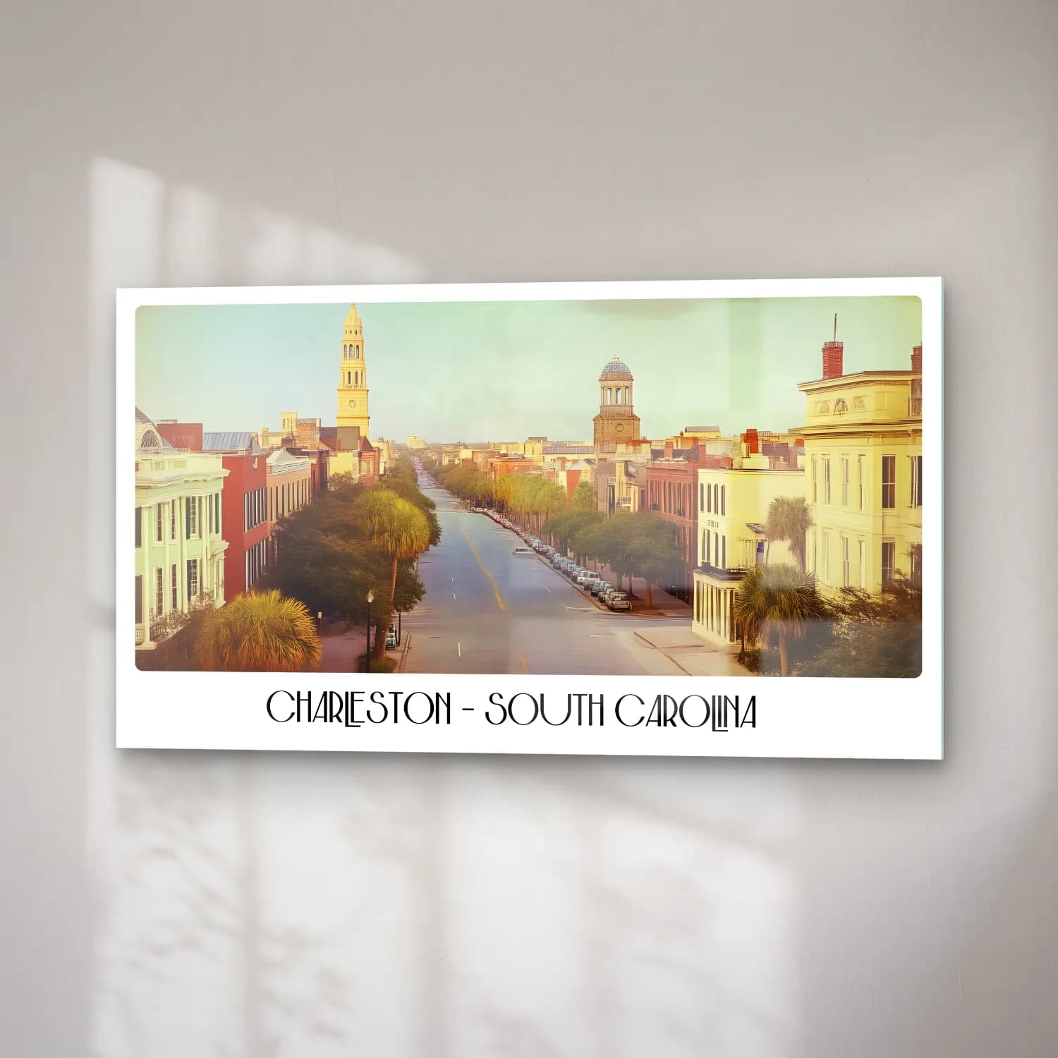 Pastel Katedral – Pastel Tonlar cam tablo — sağ açıdan görünüm