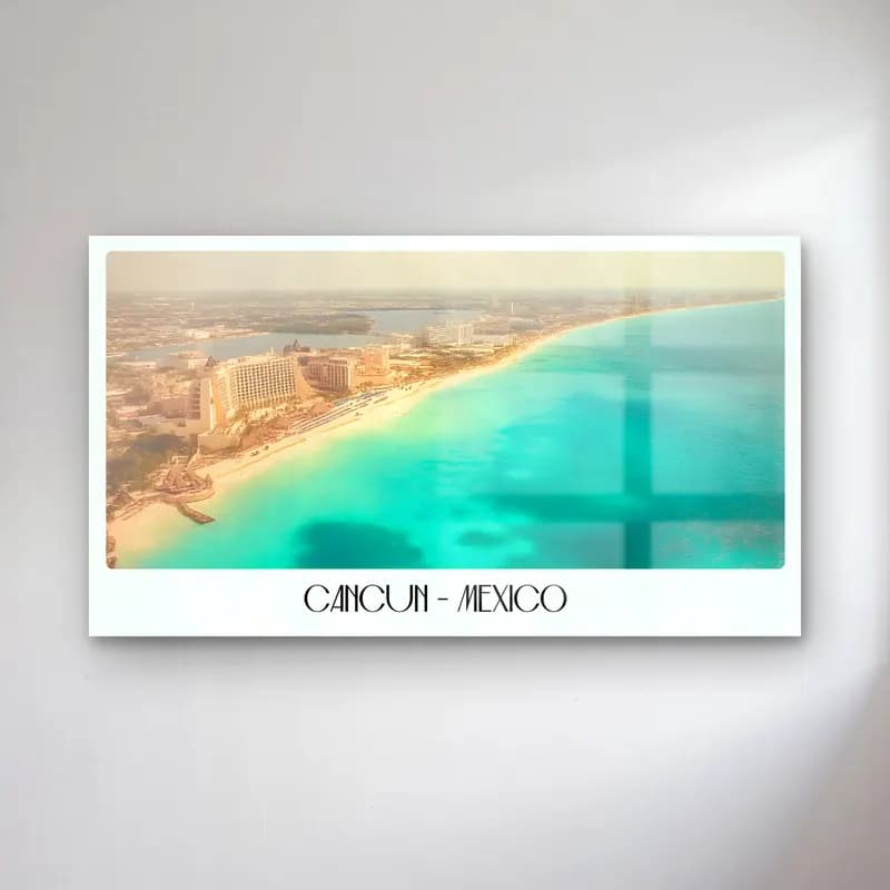 Pastel Dalgalı Sahil No. 21 cam tablo — Pastel Dalgalı Sahil No. 21 — pastel dalgalı sahil