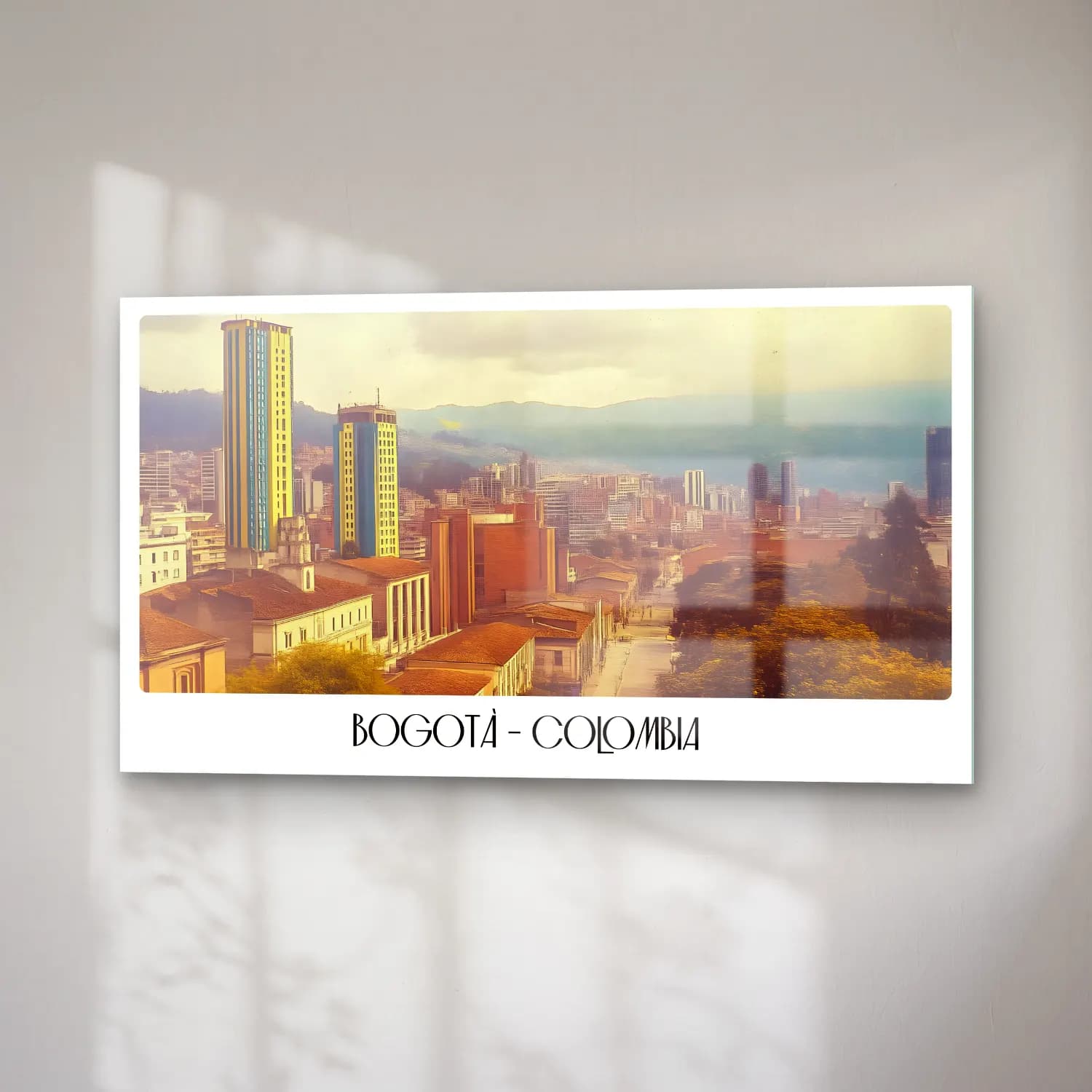 Pastel Katedral No. 6 cam tablo — sağ açıdan görünüm