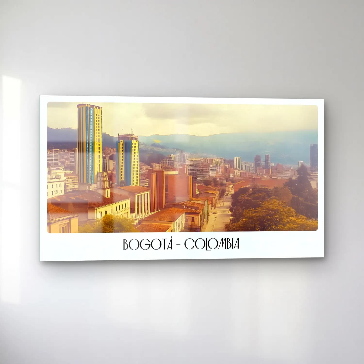 Pastel Katedral No. 6 cam tablo — sol açıdan görünüm