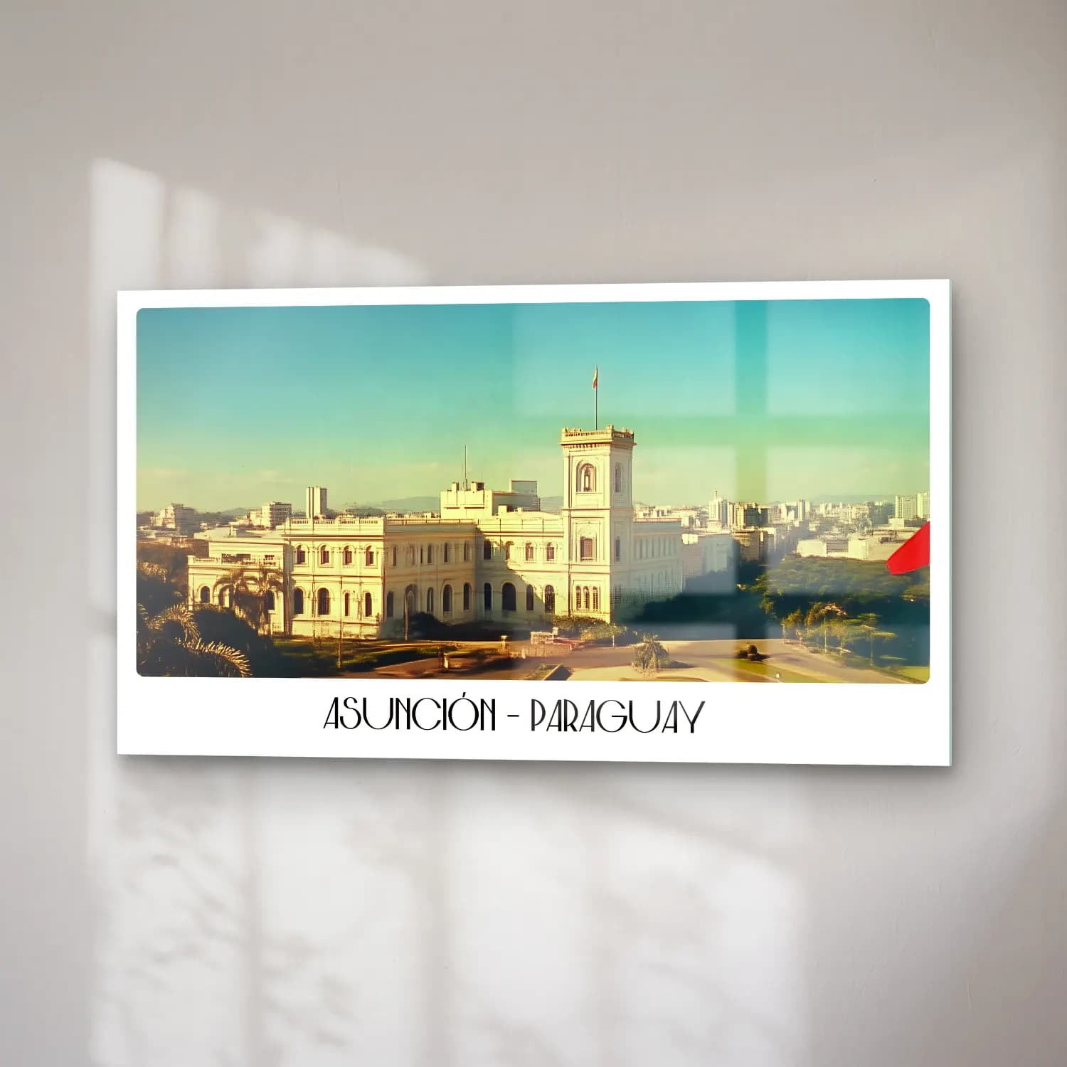 Pastel Şato No. 3 cam tablo — sağ açıdan görünüm