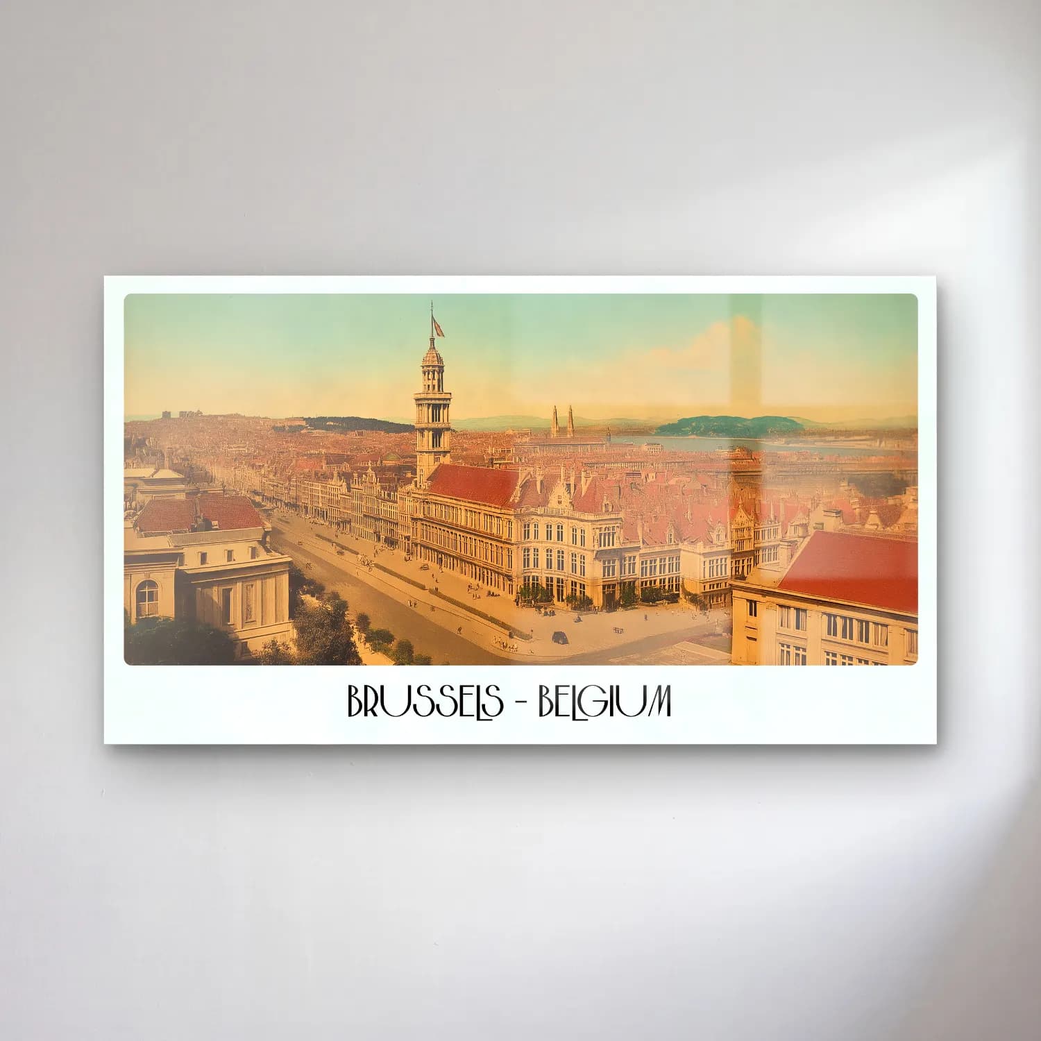 Vintage Poster Kafeli Avrupa Sokağı No. 4 cam tablo — Vintage Poster Kafeli Avrupa Sokağı No. 4 — vintage poster kafeli avrupa sokağı