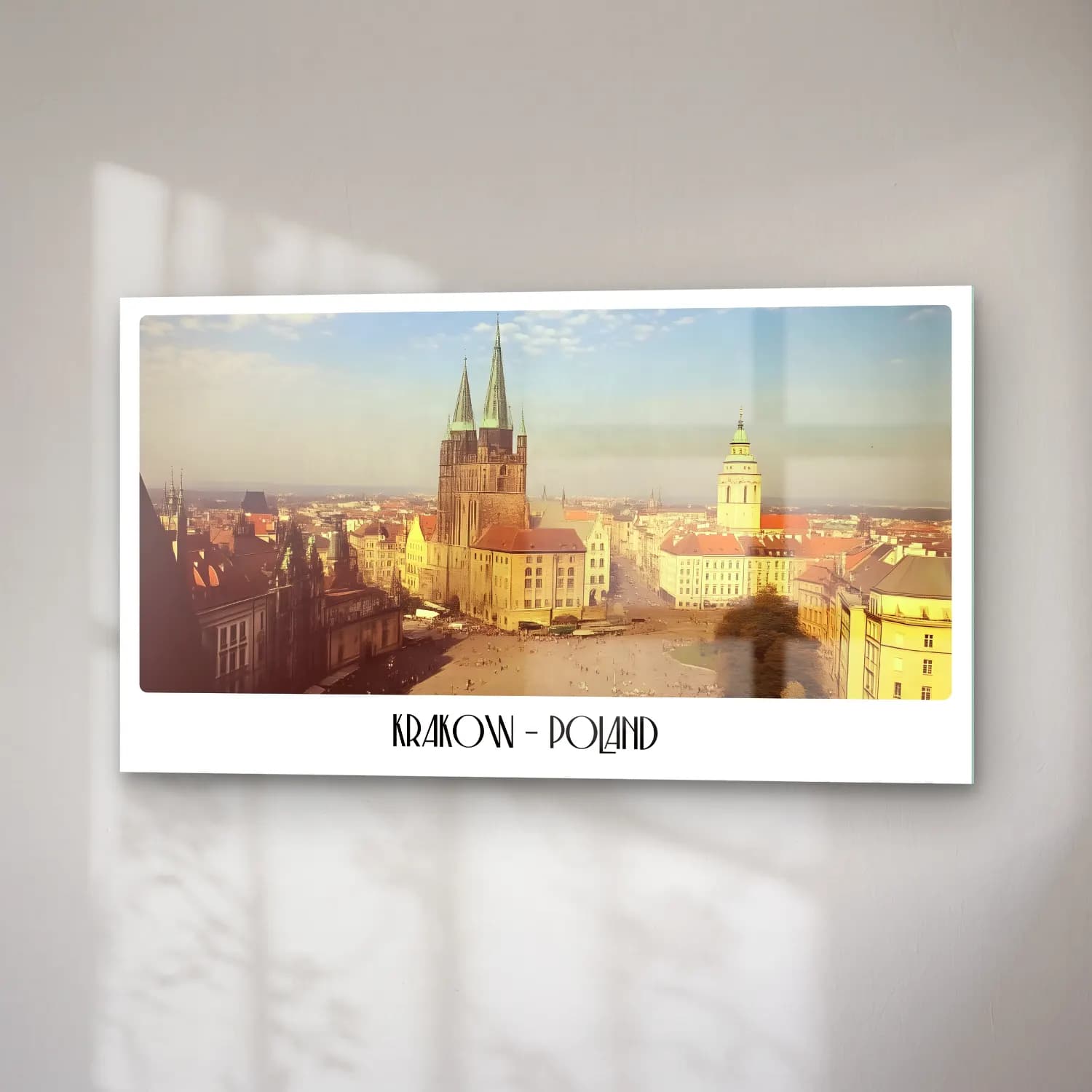 Vintage Poster Katedral No. 4 cam tablo — sağ açıdan görünüm