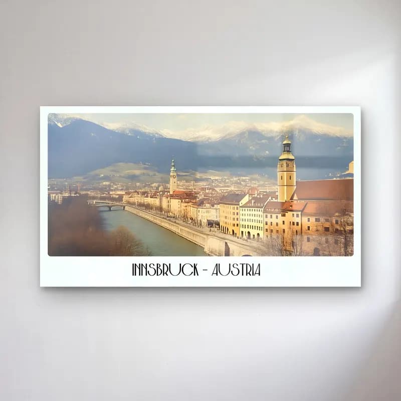 Pastel Dağ Manzarası No. 7 cam tablo — Pastel Dağ Manzarası No. 7 — pastel dağ manzarası