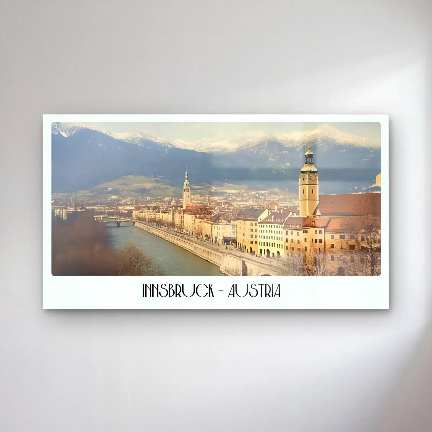 Pastel Dağ Manzarası No. 7 cam tablo — Pastel Dağ Manzarası No. 7 — pastel dağ manzarası