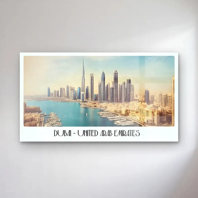 Pastel Liman ve Tekneler No. 4 cam tablo — Pastel Liman ve Tekneler No. 4 — pastel liman ve tekneler