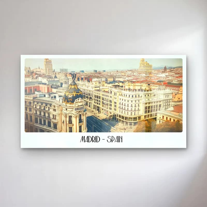 Vintage Poster Akdeniz Sahil Kasabası No. 7 cam tablo — Vintage Poster Akdeniz Sahil Kasabası No. 7 — vintage poster akdeniz sahil kasabası