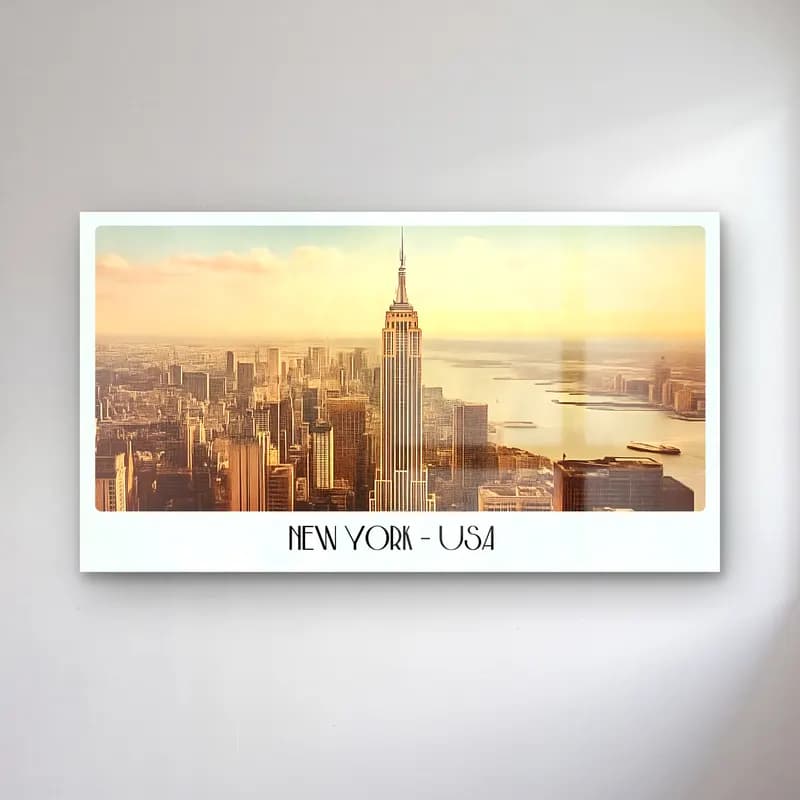 Vintage Poster New York Silüeti No. 8 cam tablo — Vintage Poster New York Silüeti No. 8 — vintage poster new york silüeti