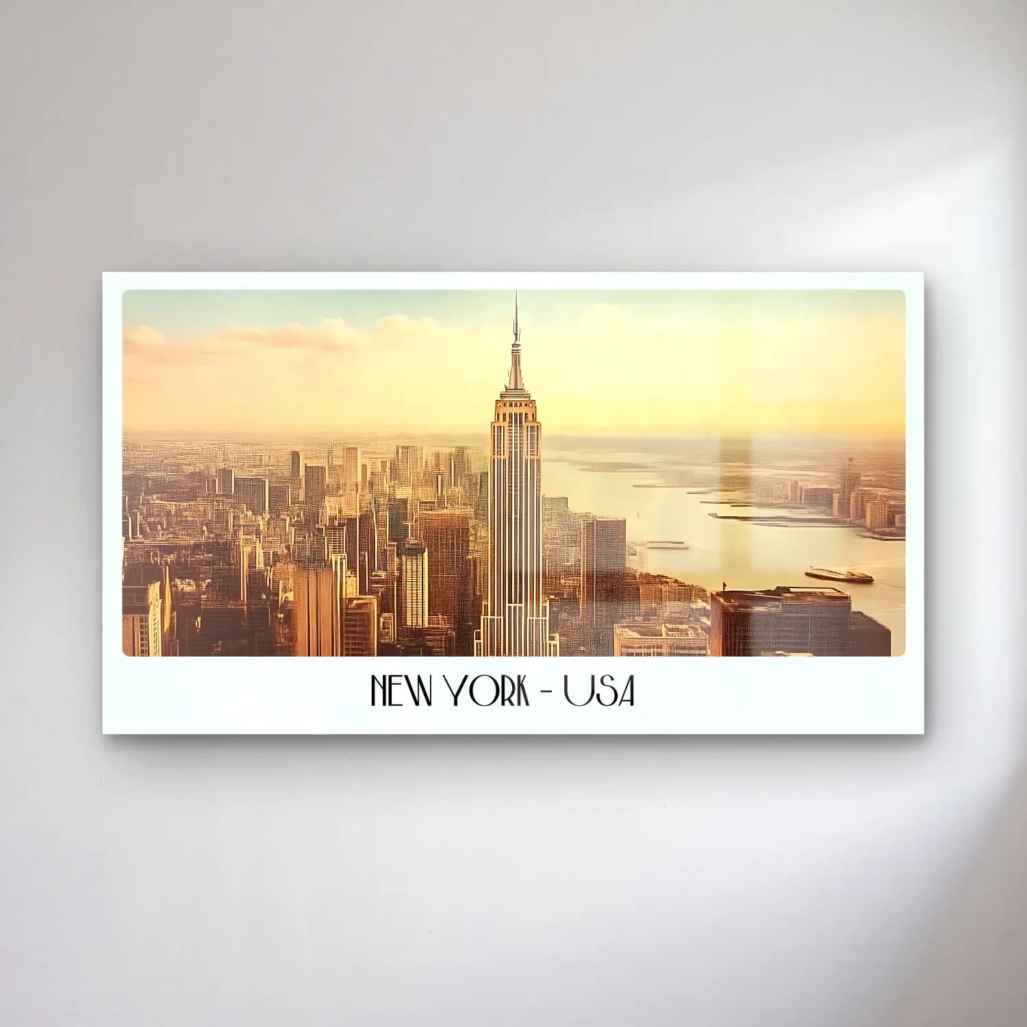 Vintage Poster New York Silüeti No. 8 cam tablo — Vintage Poster New York Silüeti No. 8 — vintage poster new york silüeti