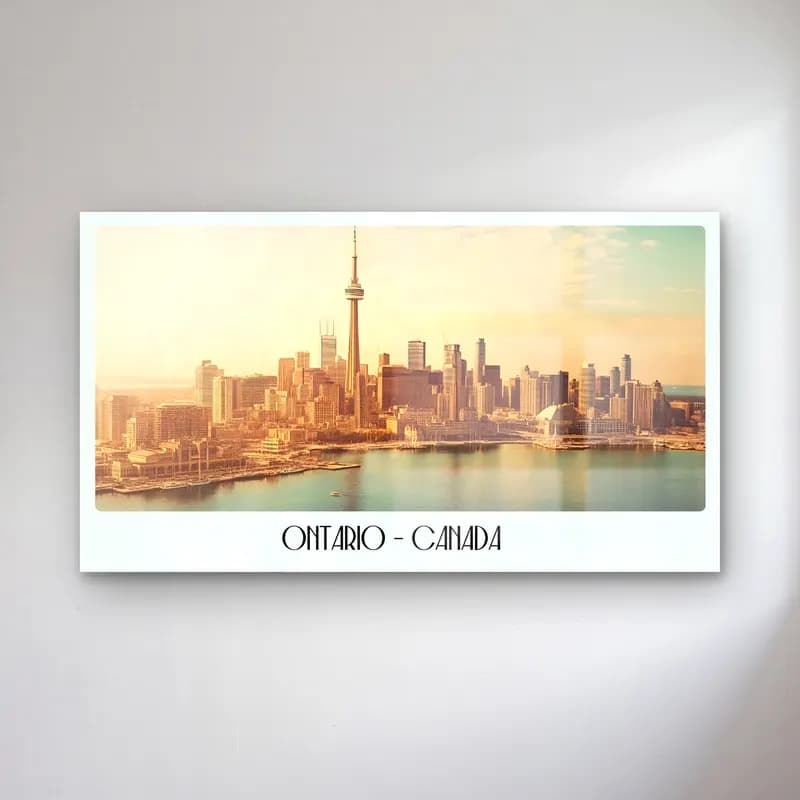 Pastel New York Silüeti – Bej Tonlar cam tablo — Pastel New York Silüeti – Bej Tonlar — pastel new york silüeti