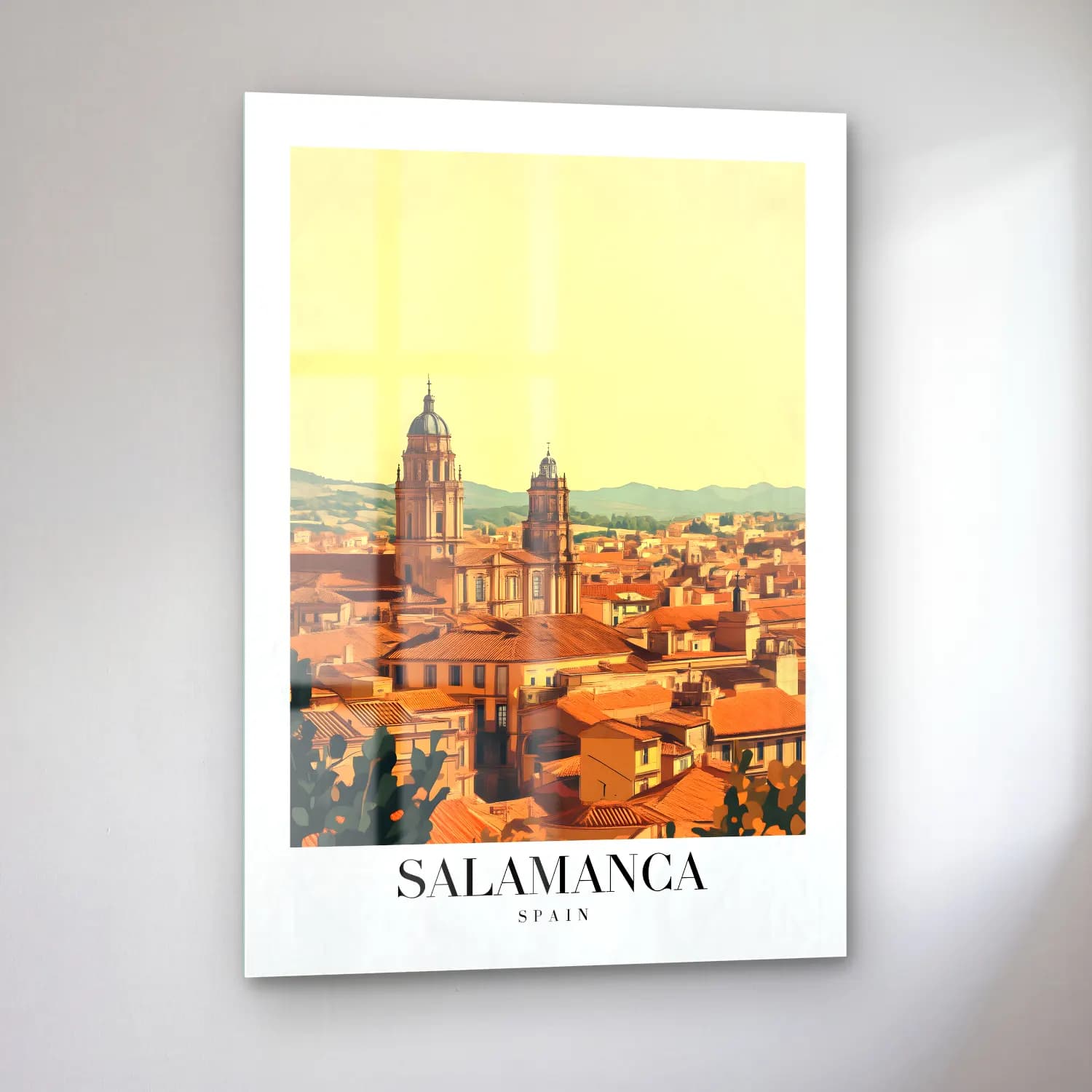 Pastel Roma No. 9 cam tablo — sol açıdan görünüm
