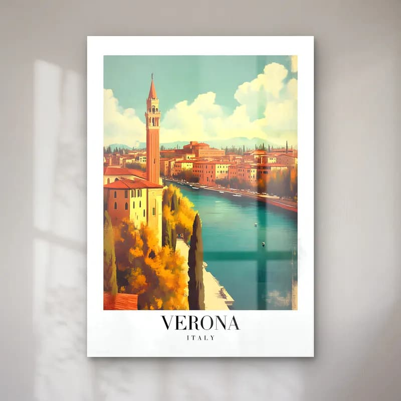 Vintage Poster Venedik Kanalları – Turkuaz Tonlar cam tablo — Vintage Poster Venedik Kanalları – Turkuaz Tonlar — vintage poster venedik kanalları