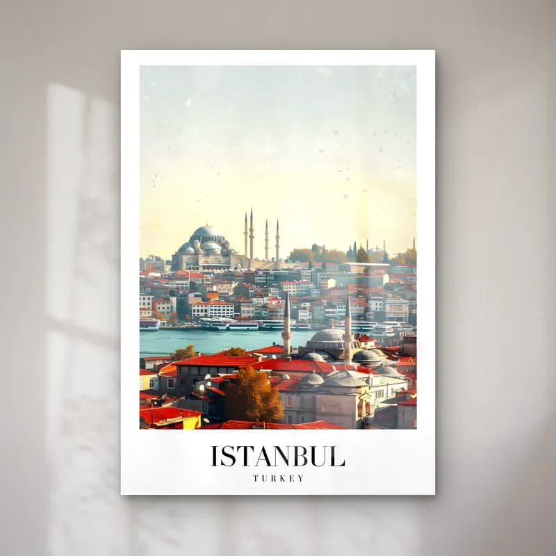 Vintage İstanbul No. 2 cam tablo — Vintage İstanbul No. 2 — vintage i̇stanbul