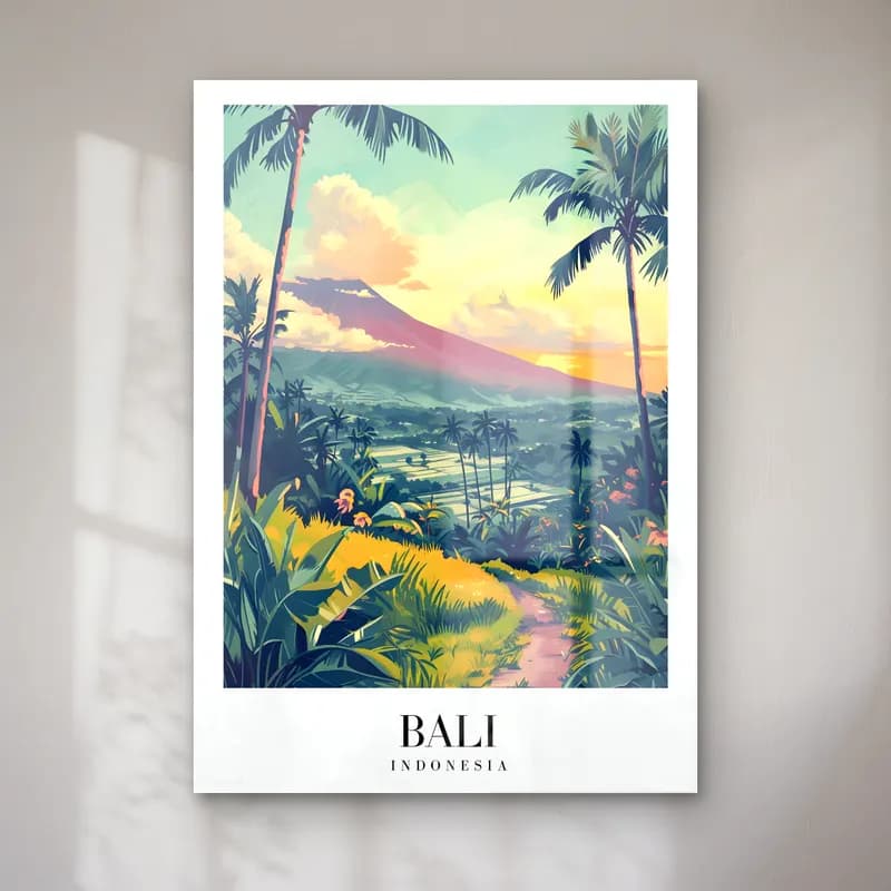 Pastel Dağ Manzarası No. 10 cam tablo — Pastel Dağ Manzarası No. 10 — pastel dağ manzarası