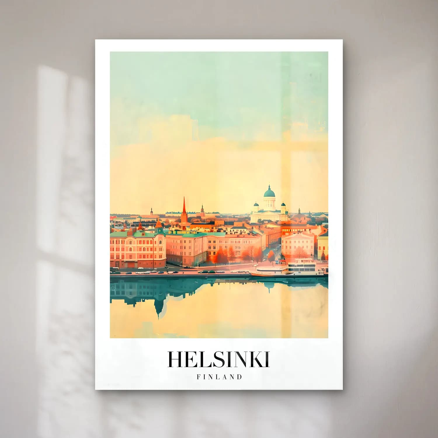 Pastel Katedral – Turkuaz Tonlar cam tablo — Pastel Katedral – Turkuaz Tonlar — pastel katedral