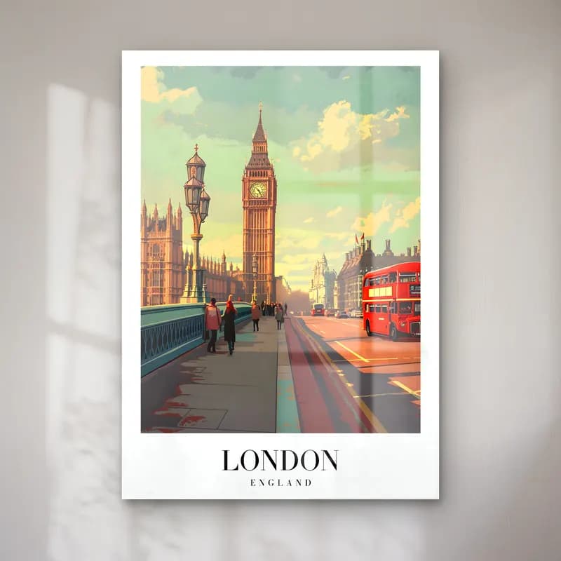 Vintage Londra No. 5 cam tablo — Vintage Londra No. 5 — vintage londra