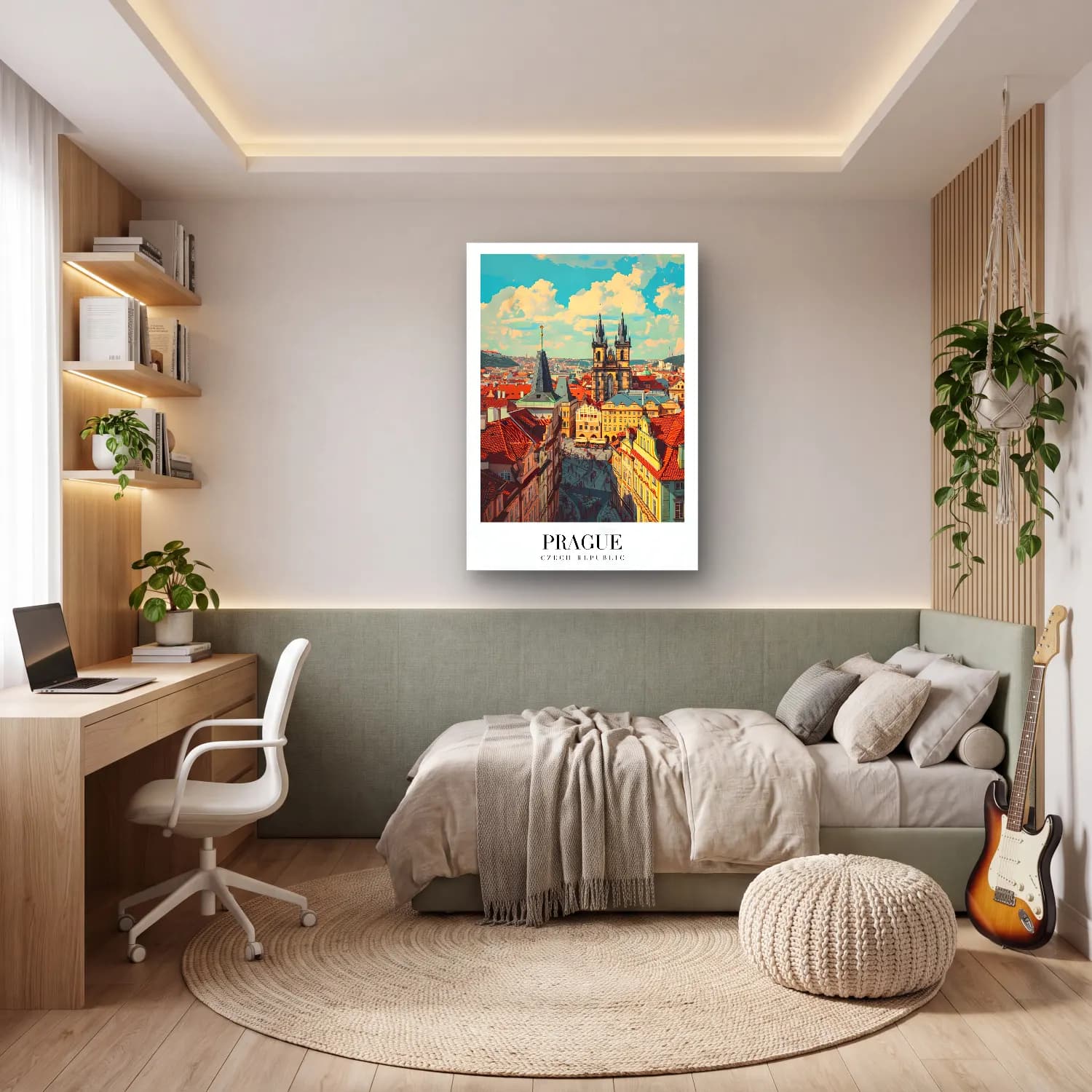 Vintage Poster Katedral No. 11 cam tablo — genç odasında