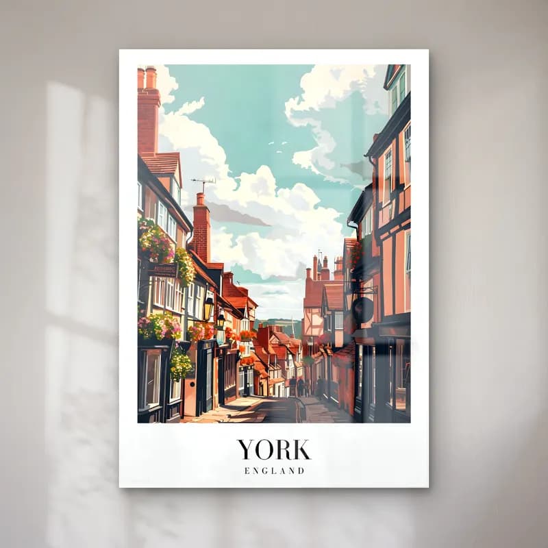 Vintage Köy Sokağı No. 12 cam tablo — Vintage Köy Sokağı No. 12 — vintage köy sokağı
