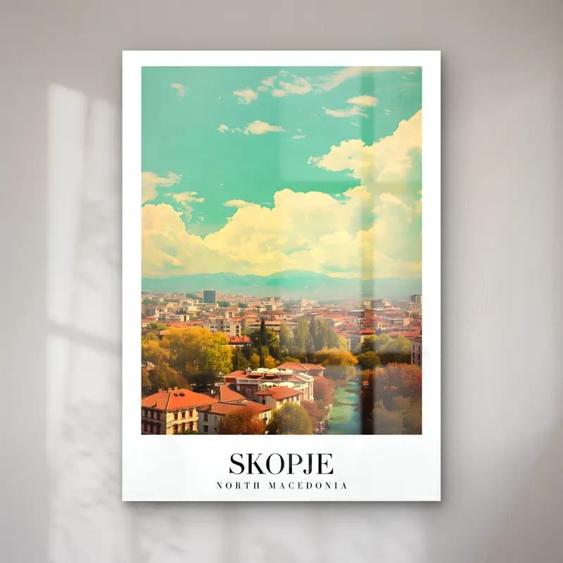 Pastel İstanbul – Turkuaz Tonlar cam tablo — Pastel İstanbul – Turkuaz Tonlar — pastel i̇stanbul